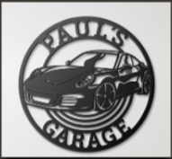 Image of porsche 911 and a personalized name 