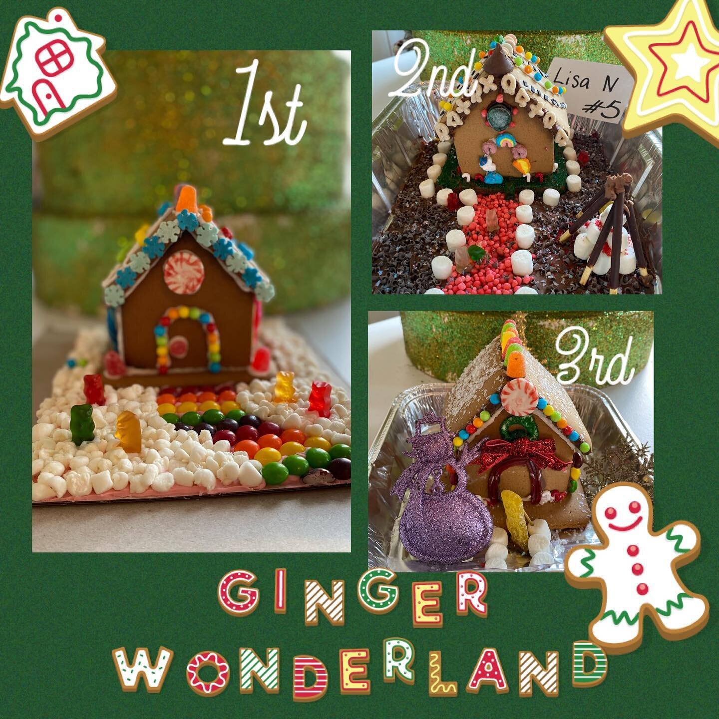 Hollering, &ldquo;Great Job&rdquo; to all the families that joined the gingerbread contest. Here are our winners!
Specials thanks to our judges, @christopher_may_catering  and @queen_perez_  two of Kissimmee&rsquo;s finest bakers!