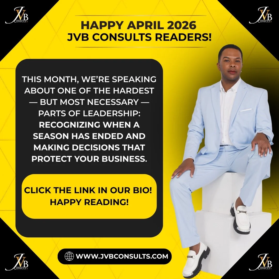 Happy April 2026 JVB Consults Readers!
Our New Monthly Motivation Is Now Live! Link In Bio! 🎯

#JVBConsults #Business #Consultation #PartnerShip #AD