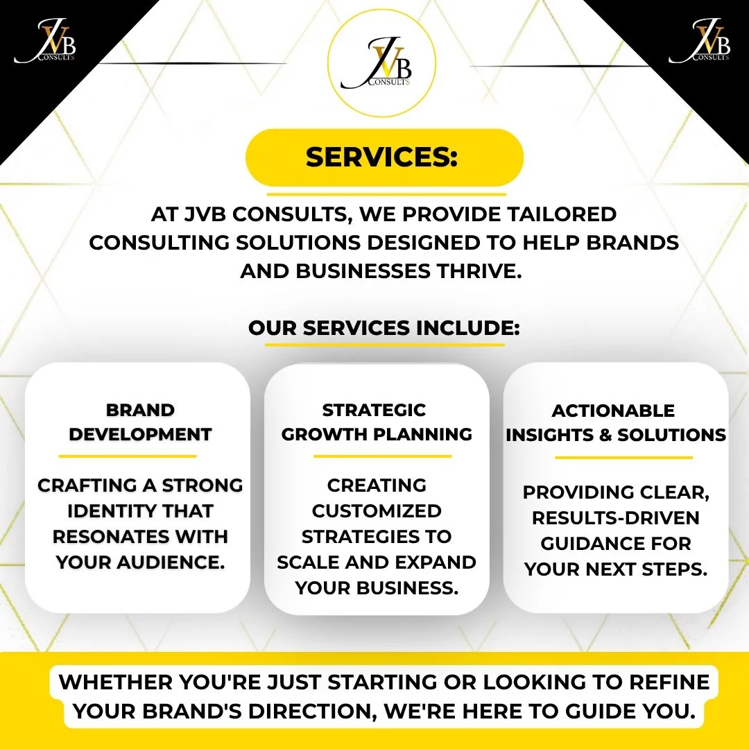 www.JVBConsults.com 

#JVBConsults #Business #StartUp #Consultation #StartNow