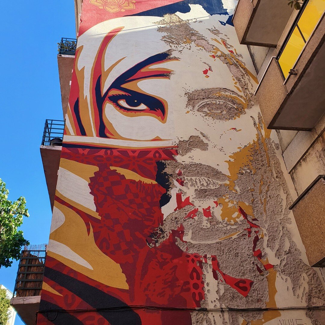 Mural collaboration by @vhils &amp; @obeygiant in Lisbon, Portugal. 
.
.
.
#vhils #obeygiant #art #red #mural #Lisbon #Lisboa #portugal #woman #murals #murales #muralart #muralist #muralpainting #muralesart #muralsdaily #muralism #muralismo #muralart