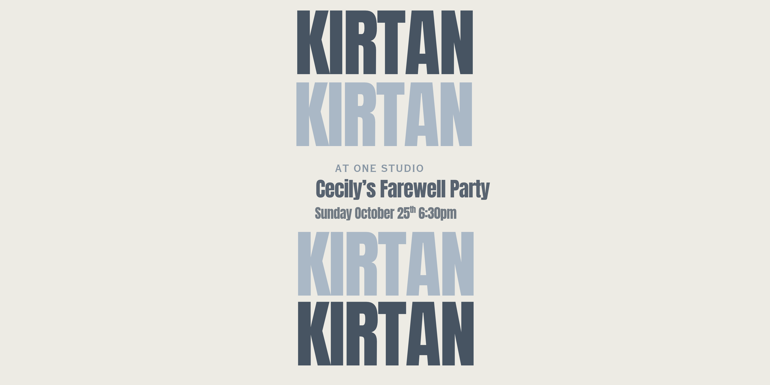 Kirtan - Cecily’s Farewell Party