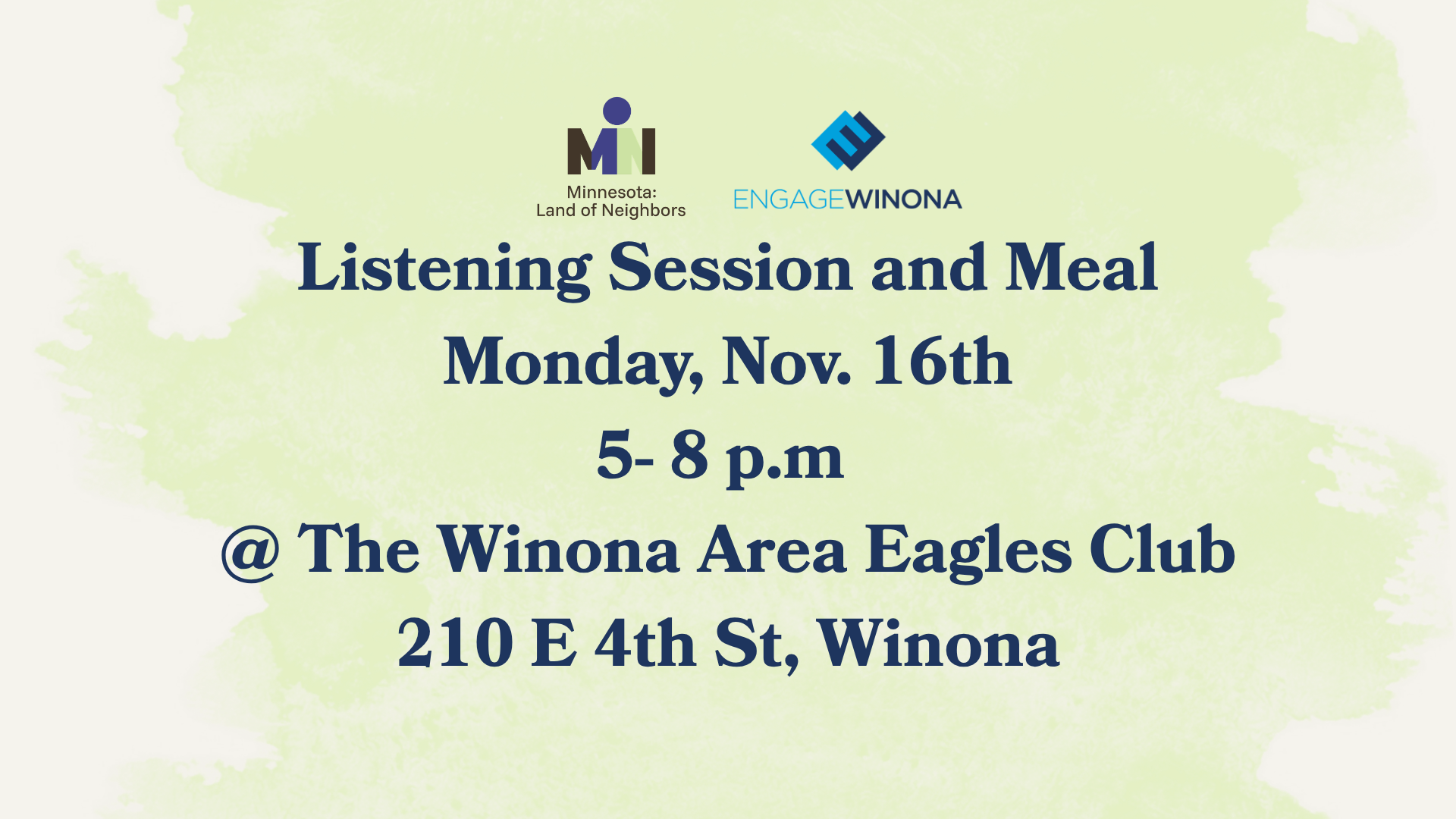 Land of Neighbors Listening Session