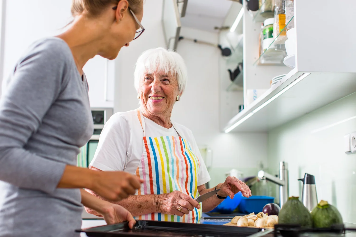 Occupational therapist supporting independent living at home