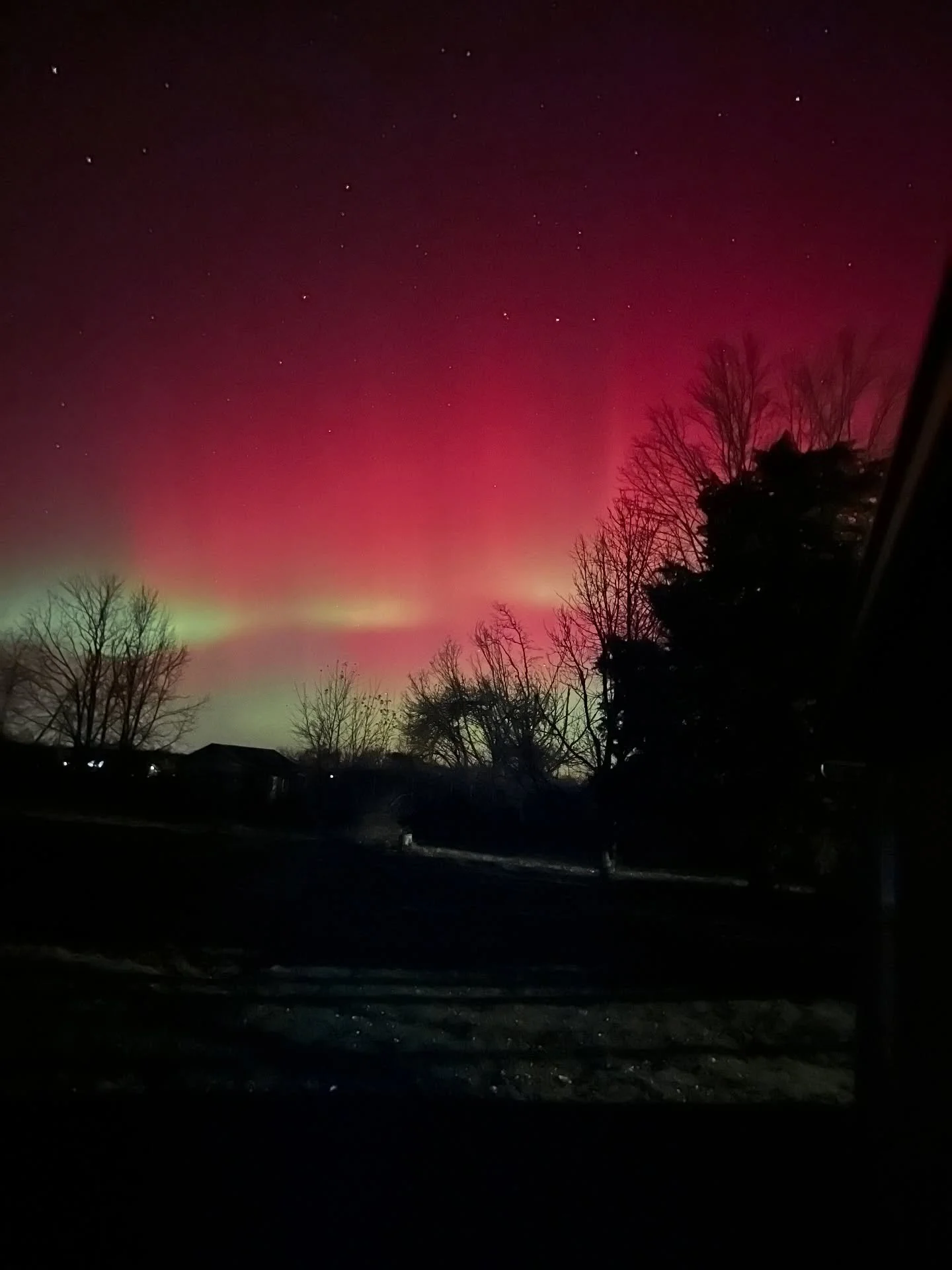 The northern lights are visible tonight right here in Parke County! Find a dark spot, look north, and use your phone&rsquo;s night mode to capture the glow. 🌌✨