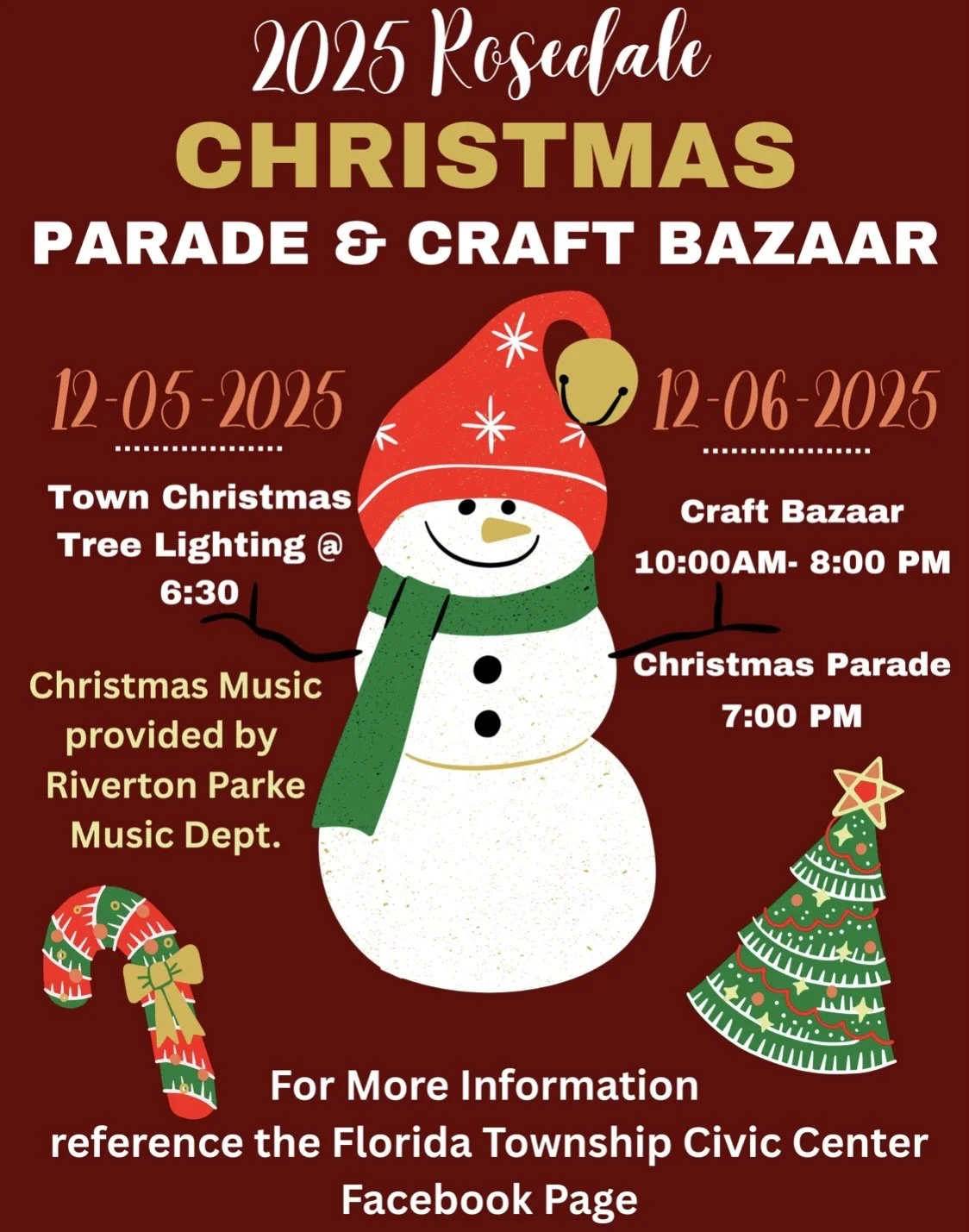 Rosedale Christmas Parade &amp; Craft Bazaar