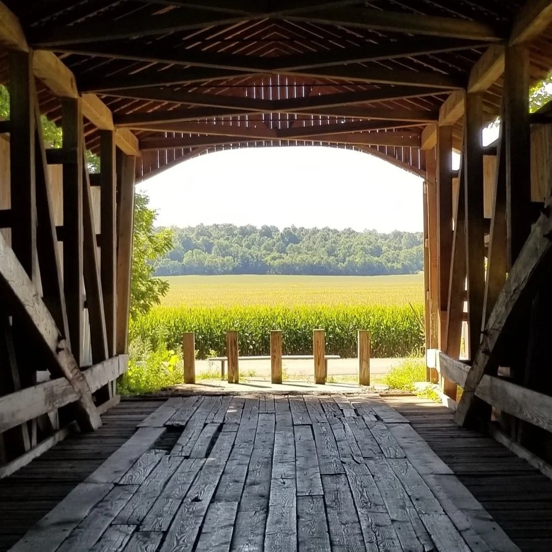 A popular bridge view in Parke County, Indiana 📍❤️ Welcome to Neet Covered Bridge, built in 1904 by Joseph J. Daniels. ✨ This is 1 of 31 covered bridges in Parke County and 6 miles southeast of Rockville on Bridgeton Road. Also on &ldquo;Red Route&r