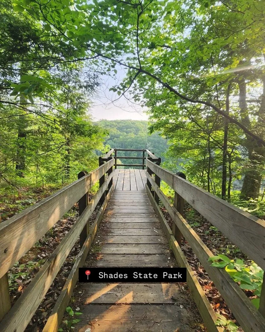 Have you visited Shades State Park in Parke County, Indiana?! 🌿 

Often called &ldquo;The Less Popular Little Brother&rdquo; to Turkey Run State Park. If you&rsquo;re looking for a little more adventure, head to Shades! You&rsquo;ll find it&rsquo;s 