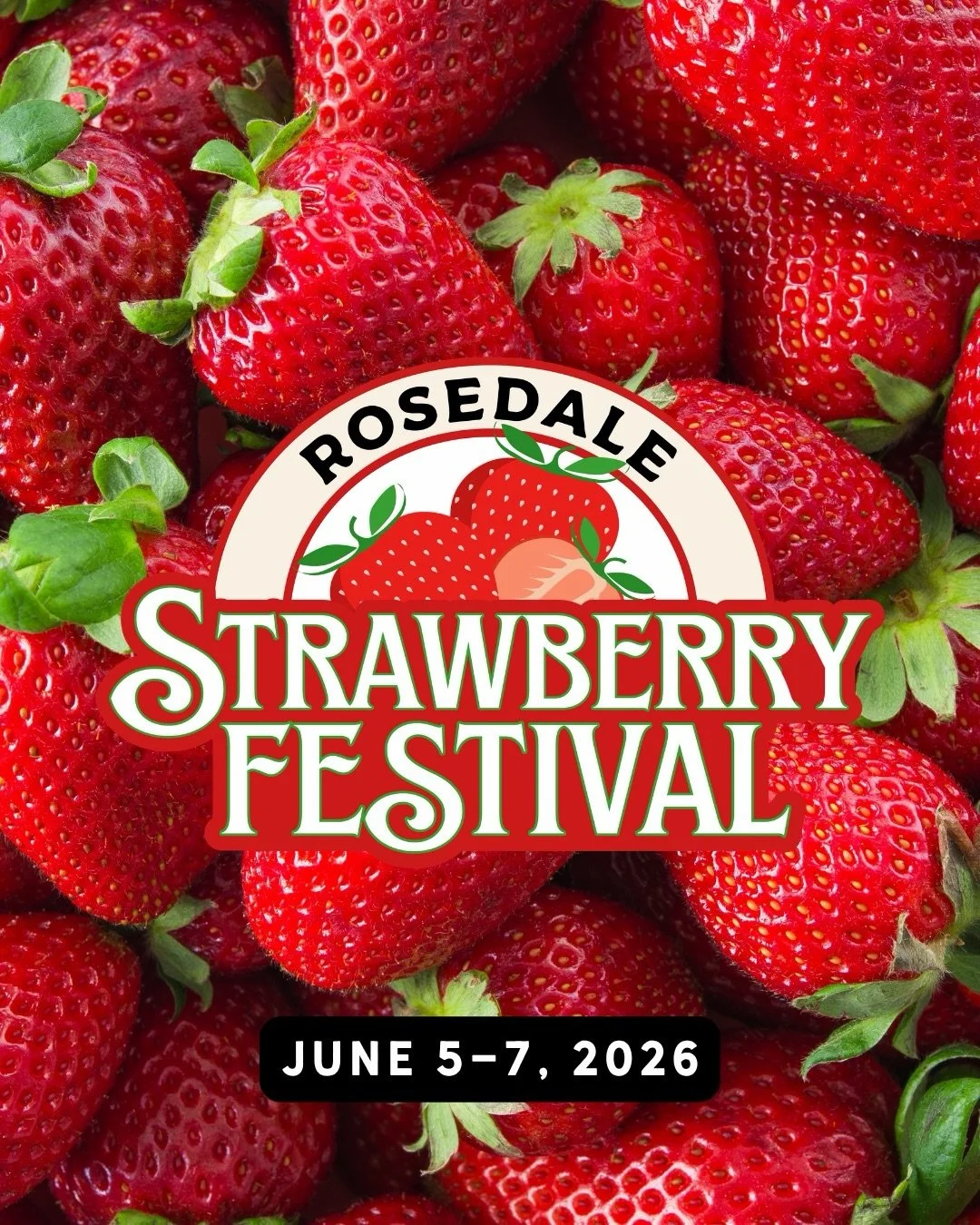 Don&rsquo;t miss The Rosedale Strawberry Festival THIS WEEKEND, June 5-7, in Parke County, Indiana! 🍓❤️ Three full days of family fun, delicious food, local vendors, live music, a car show, pet parade, pageants, strawberry bake-off, and more!

📍 Lo