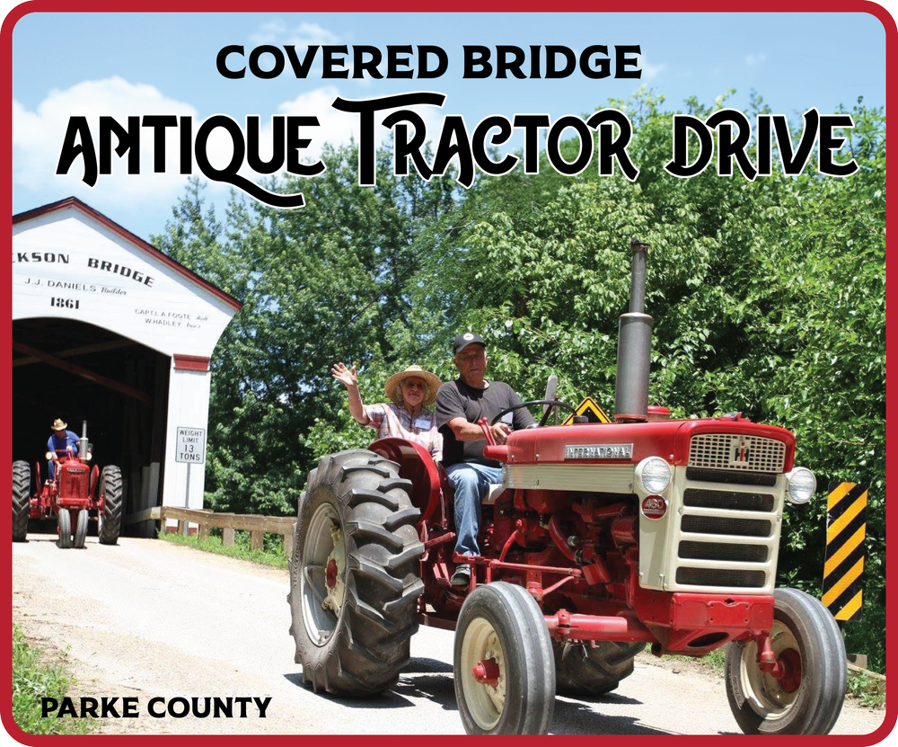 Covered Bridge Antique Power Club Tractor Drive — Parke County, Indiana