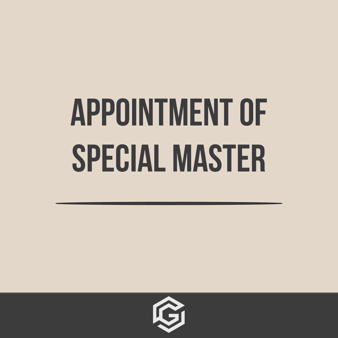 Appointment of Special Master