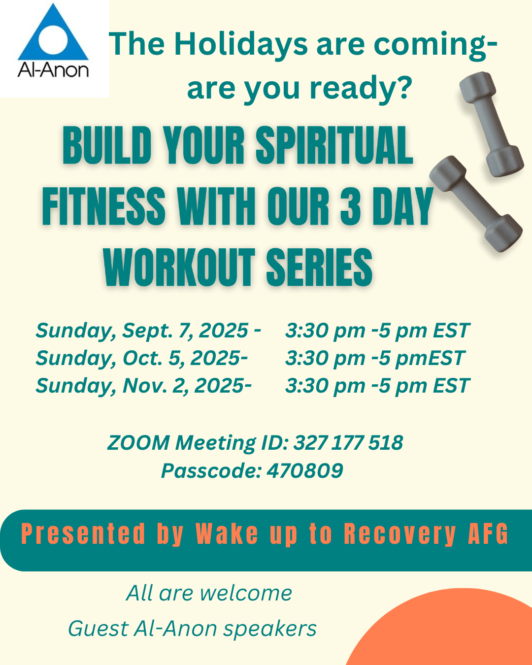 Build Your Spiritual Fitness - Workout Series, Day 1 (Zoom)