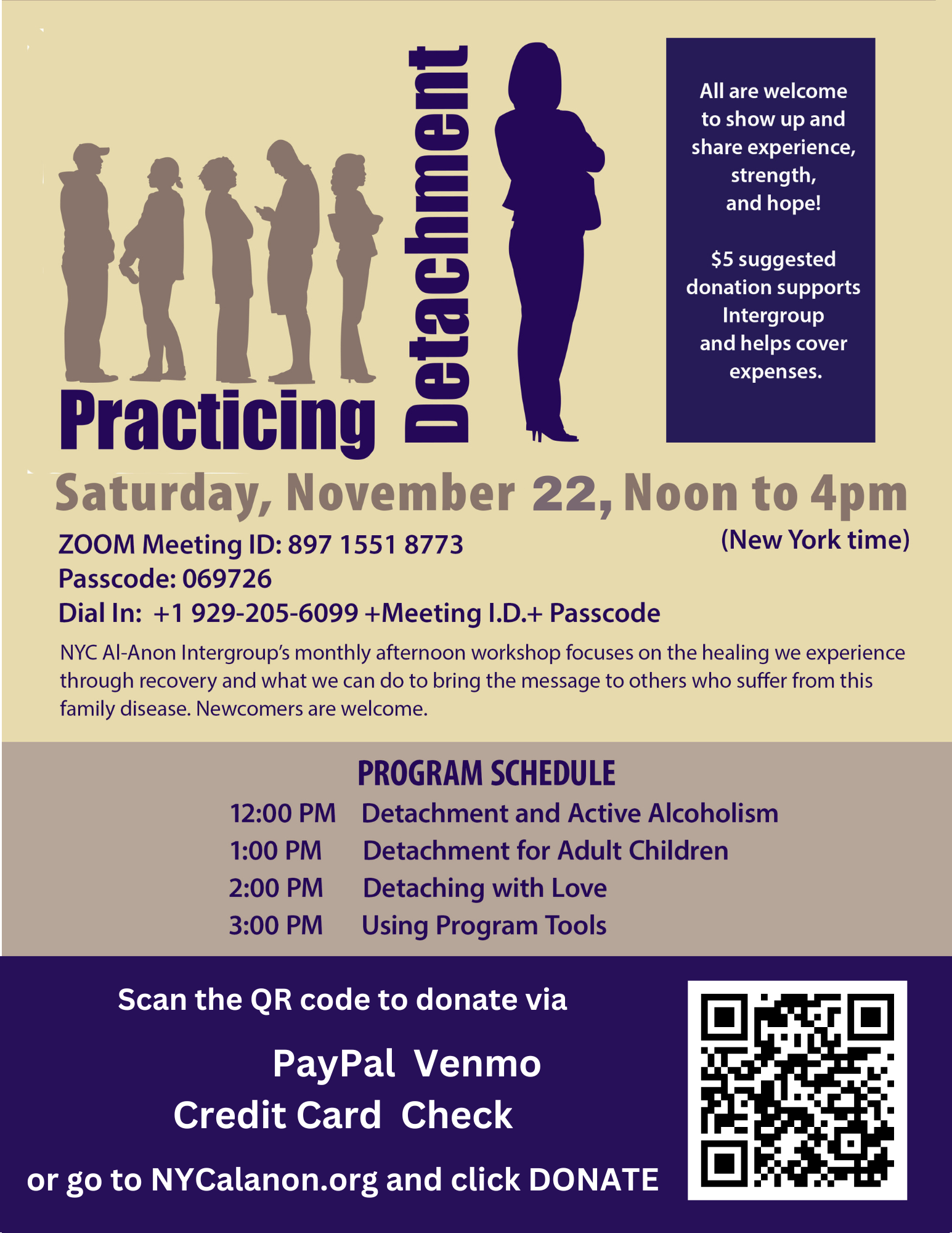 Share-A-Day Workshop: Practicing Detachment (Zoom)