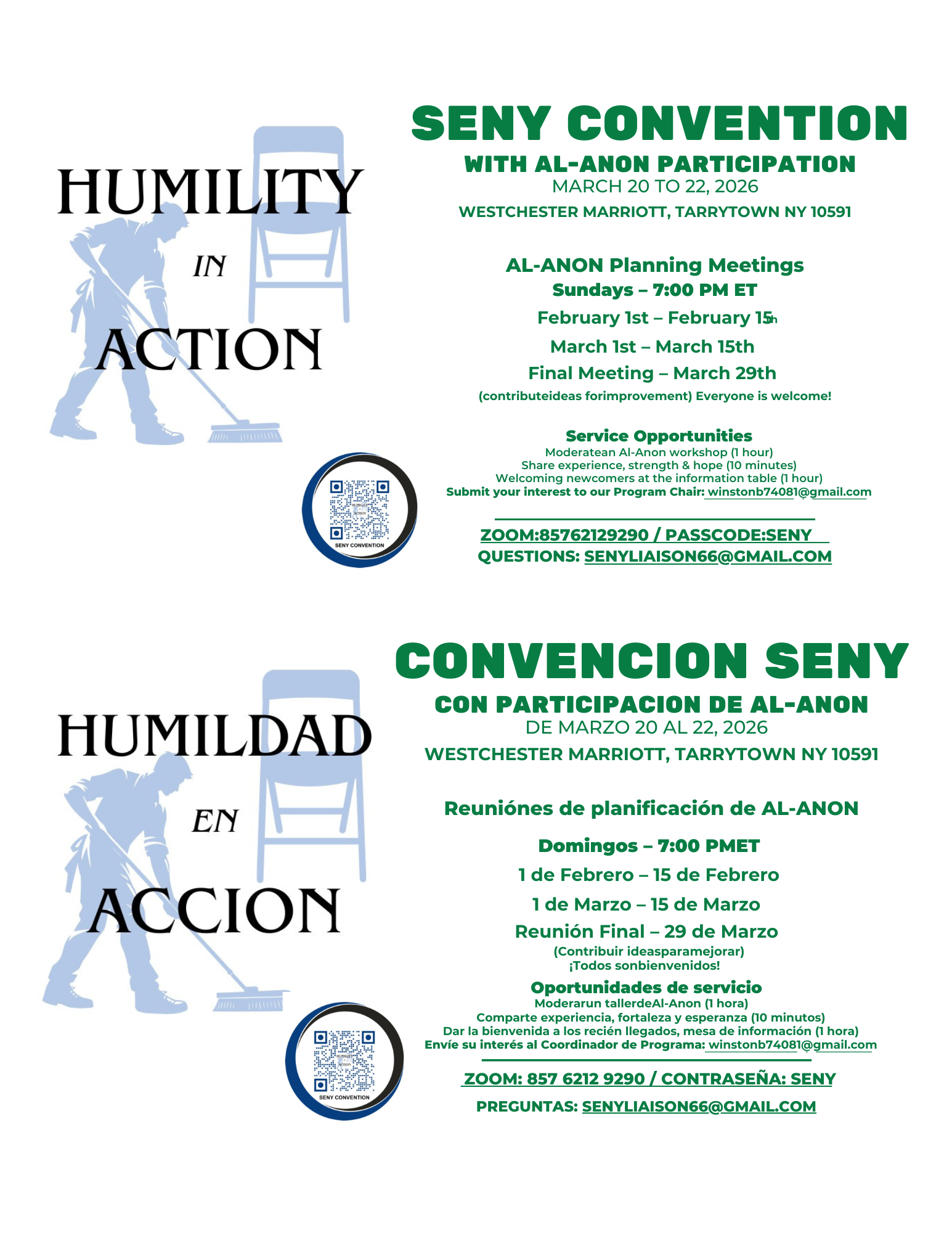 SENY Convention Planning Meeting / Reunion de Planeamiento del Convención SENY (Zoom)