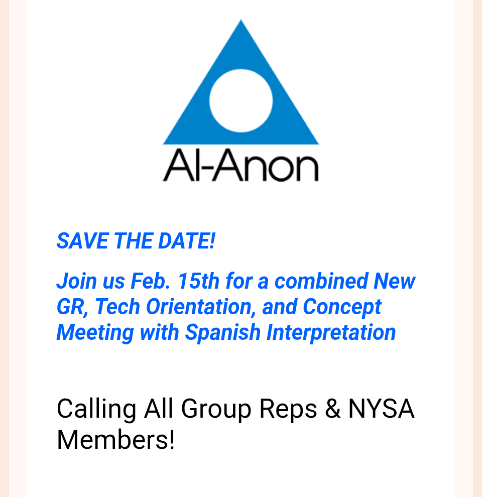 New York South Assembly Pre-Meeting