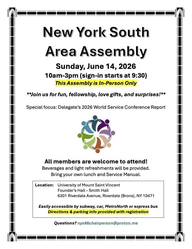 New York South Area Assembly