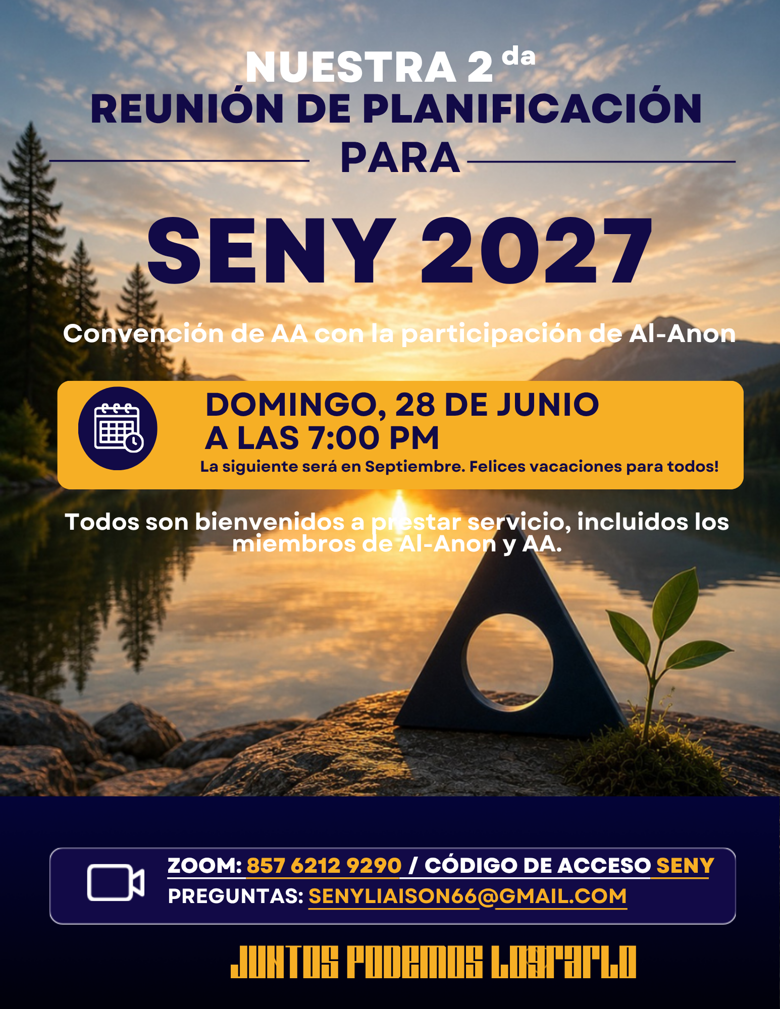 Planning Meeting/ reunión de planeamiento for SENY 2027 (Zoom) 