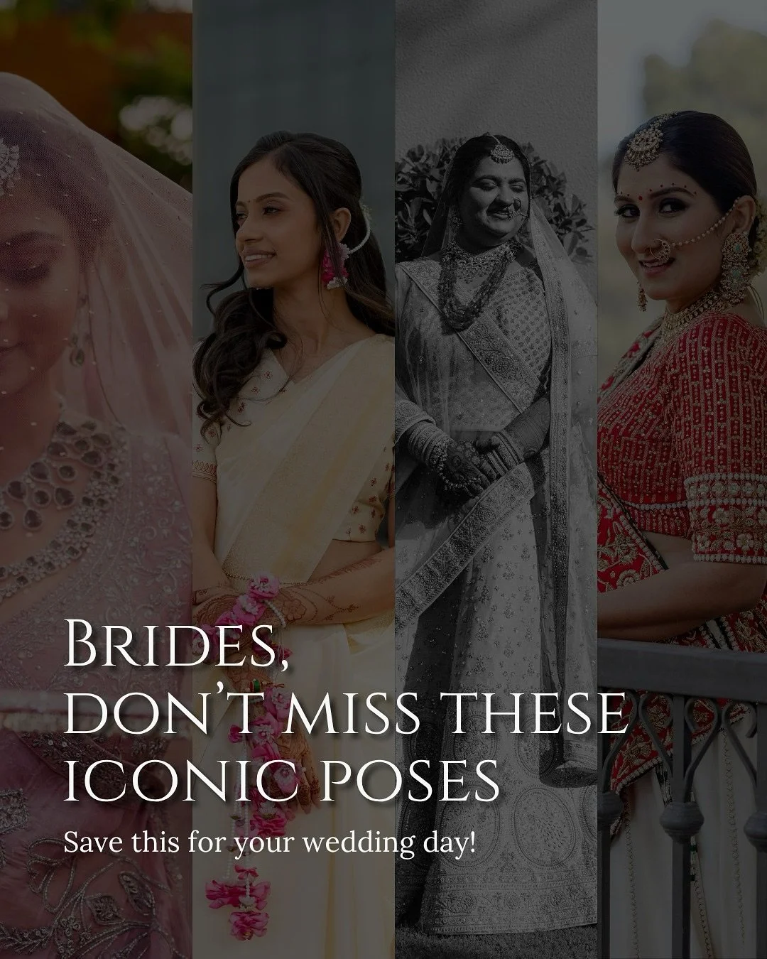 Because every bride deserve pictures as magical as her wedding day✨

Try these must-do poses for the perfect memories

#PapertalesStudio #PapertalesBride #BridalPoses
#WeddingDiaries #BrideToBe #WeddingPhotography
#IndianWeddings #bridalportrait

[Po