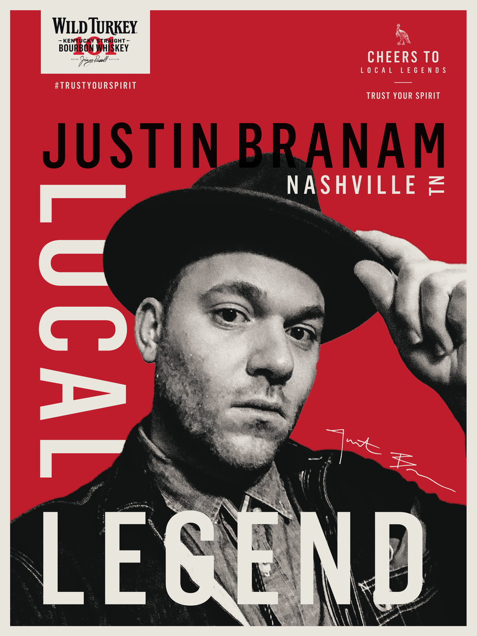 MUSICIANS CORNER PROGRAM DIRECTOR, JUSTIN BRANAM HAS BEEN RECOGNIZED BY MATTHEW MCCONAUGHEY AND WILD TURKEY BOURBON AS A “LOCAL LEGEND”