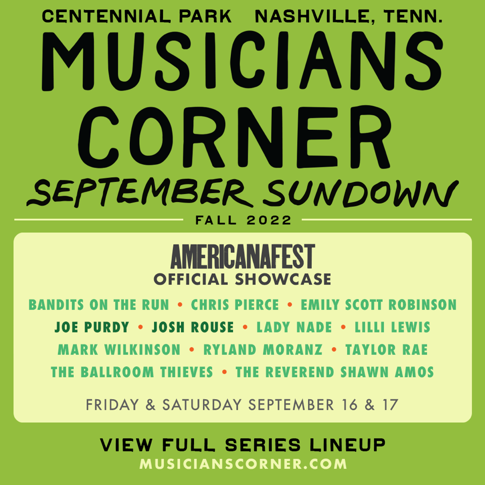 MUSICIANS CORNER ANNOUNCES AMERICANAFEST PARTNERSHIP AND LINEUP ANNOUNCEMENT