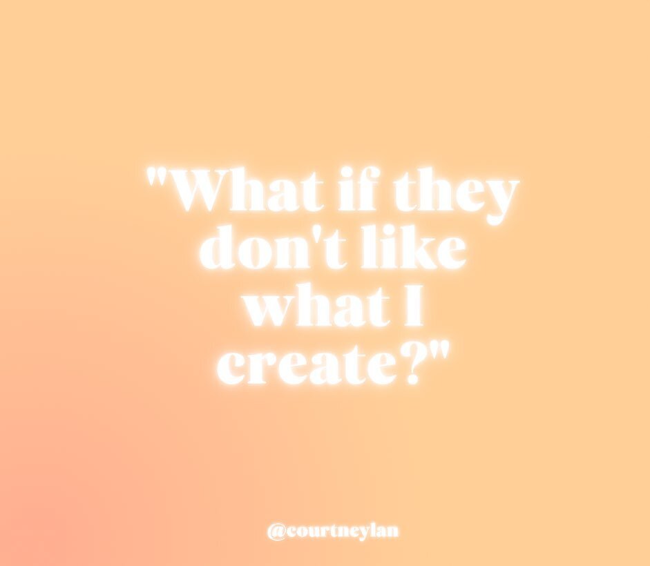 Tell me more about this, &ldquo;they&rdquo;, anyway&hellip; 🤔

This deep, pervasive fear of what others think of what you want to create is rooted in, well, lots of things. Let&rsquo;s take a look. 

-maybe you were praised and rewarded for good beh