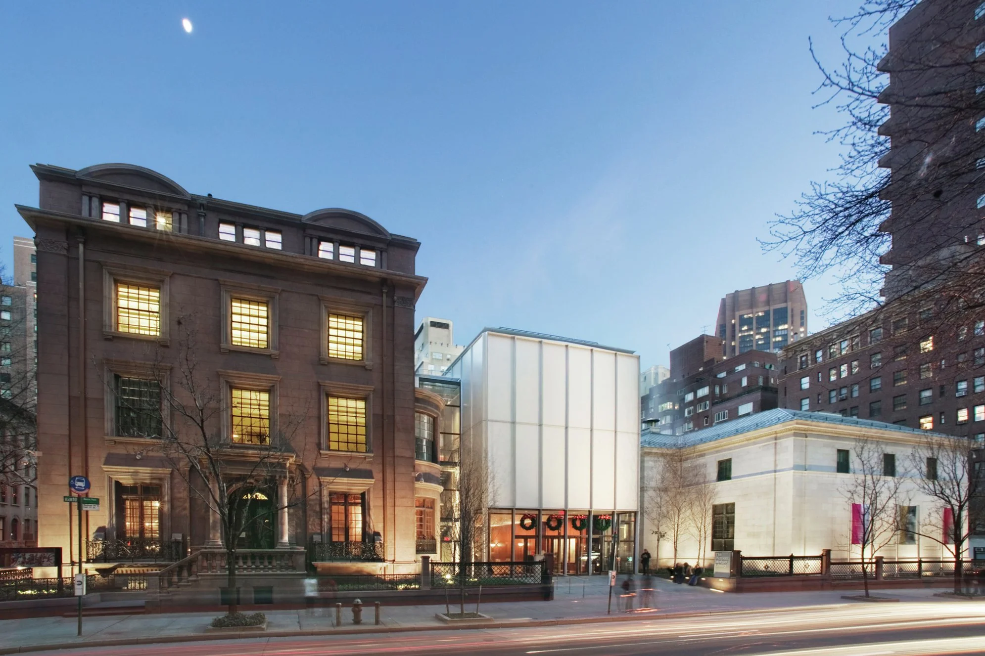 the exterior of the Morgan library
