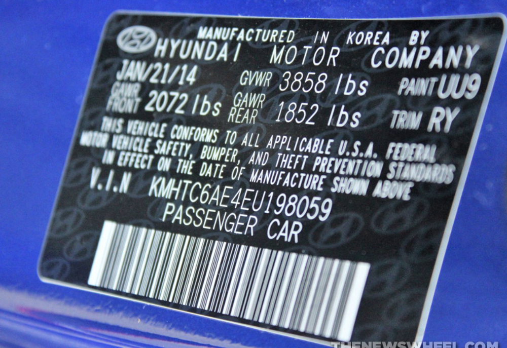 How to Read Information From Door Jamb Sticker