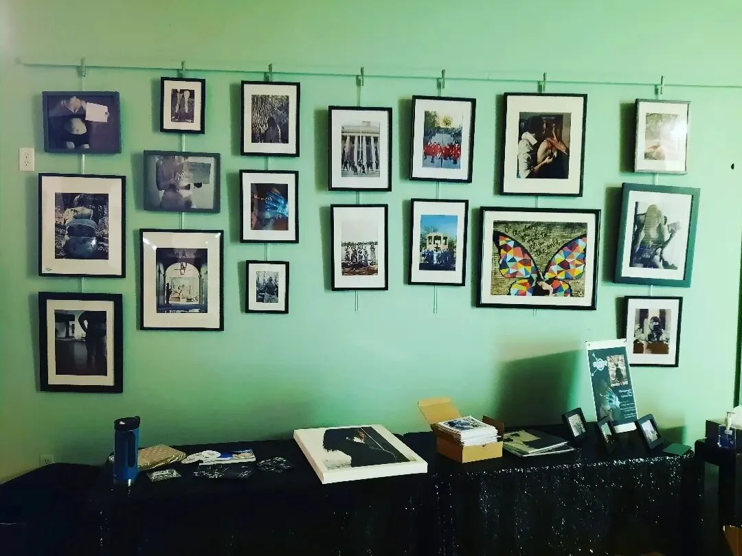 Getting set up.  Stop by The Studio and say hi!