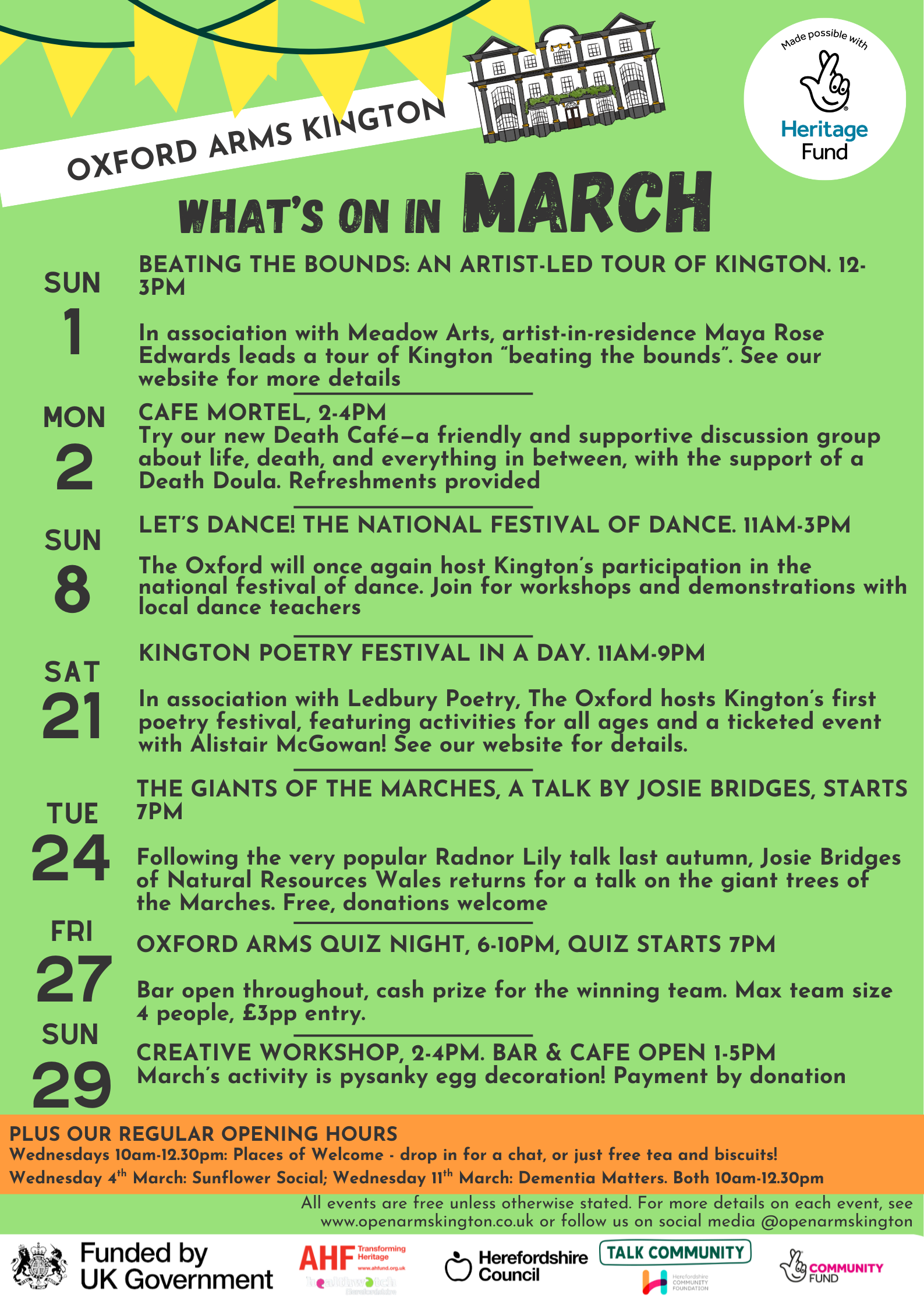 What's on in March