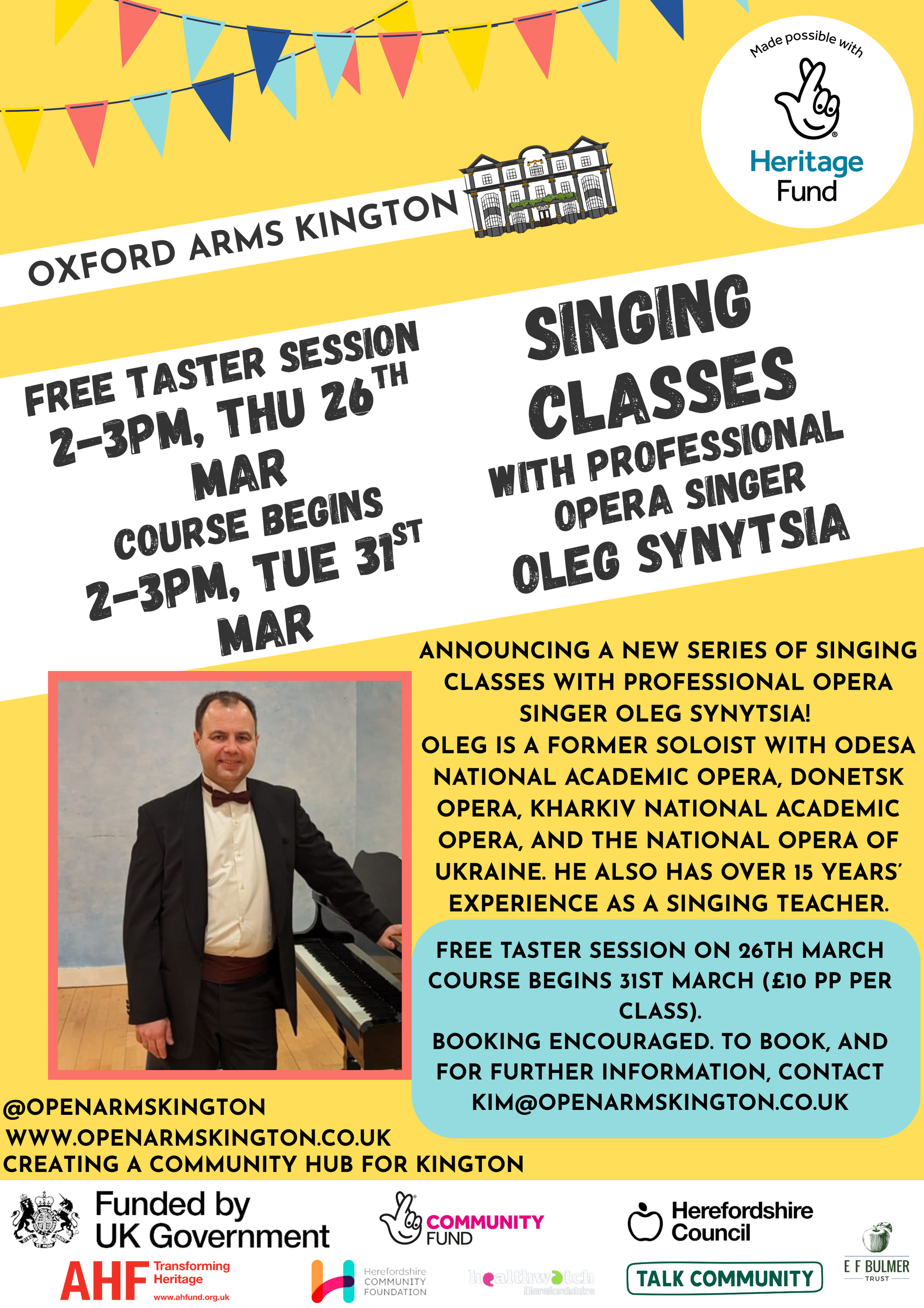 Singing lessons with a professional opera singer