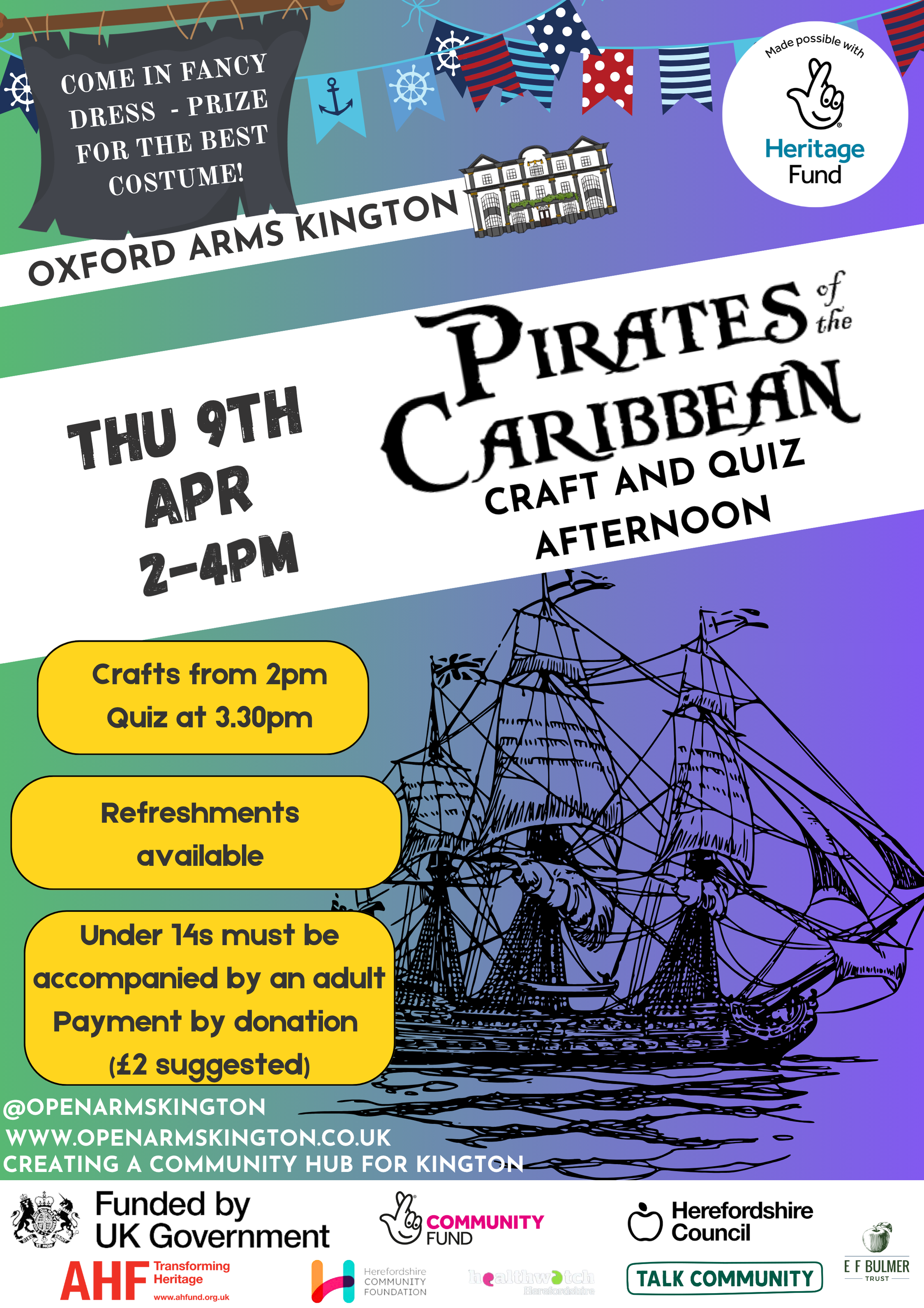 Pirates of the Caribbean Craft and Quiz afternoon