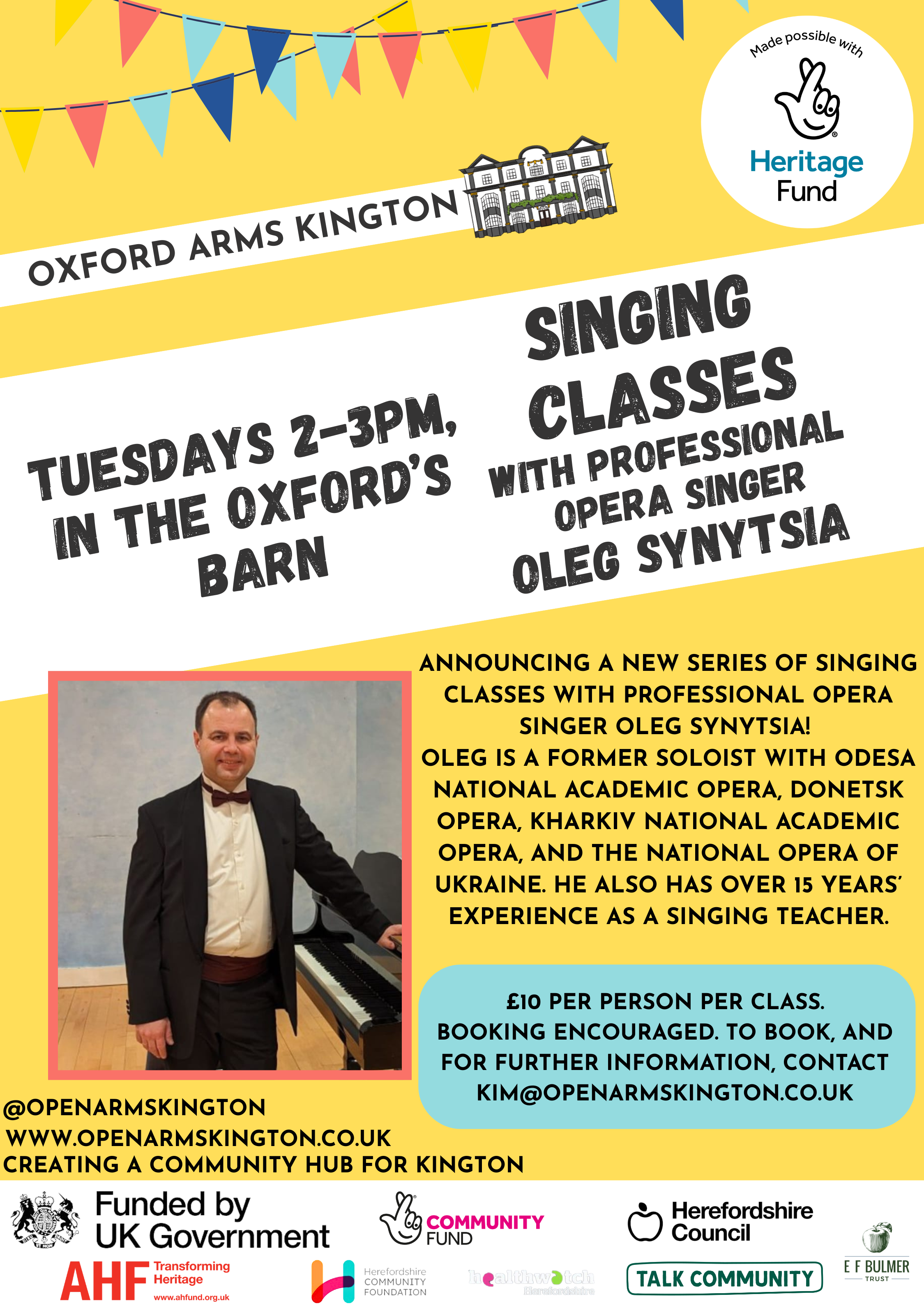 Singing lessons with a professional opera singer