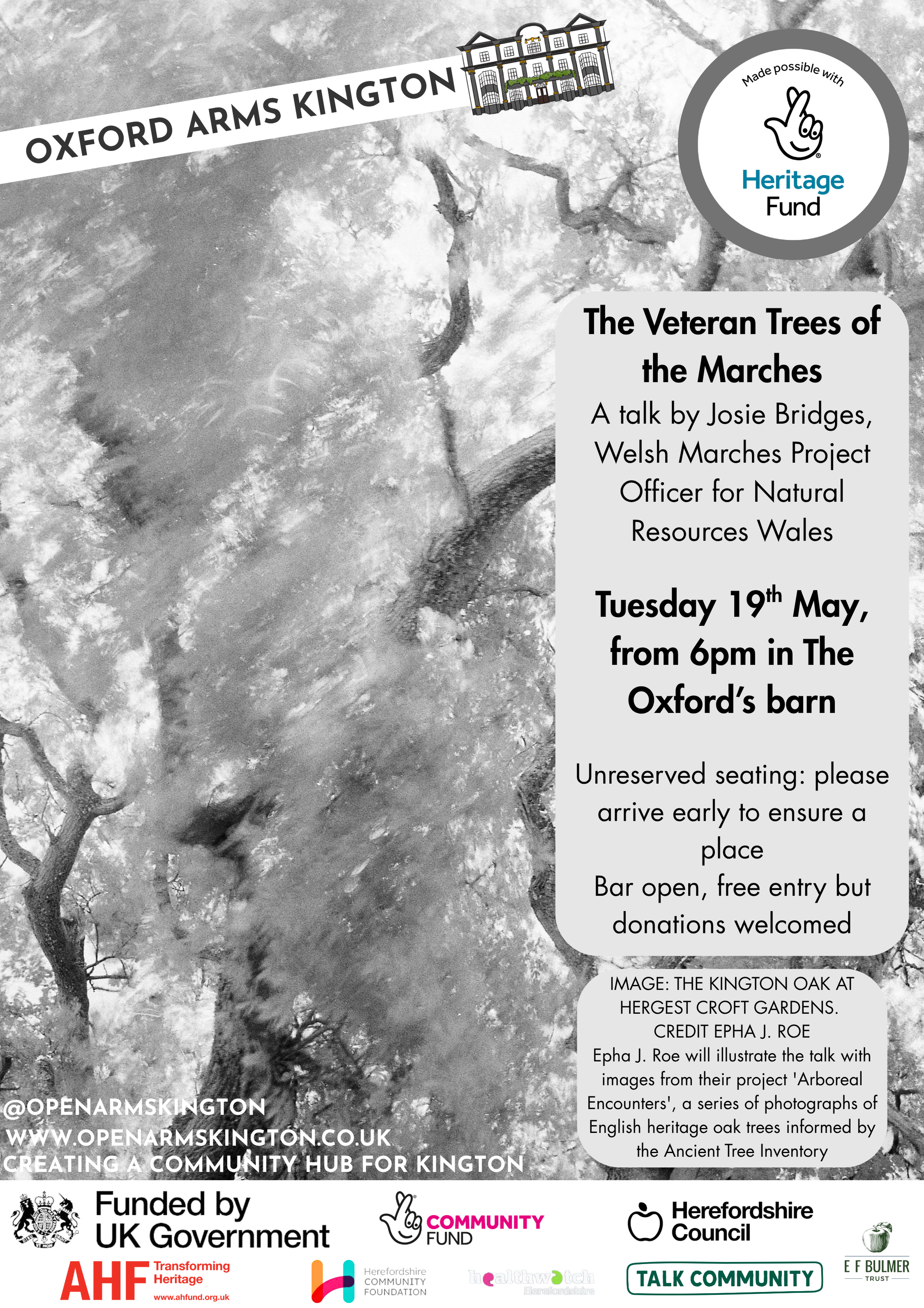 The Veteran Trees of the Marches: a talk by Josie Bridges