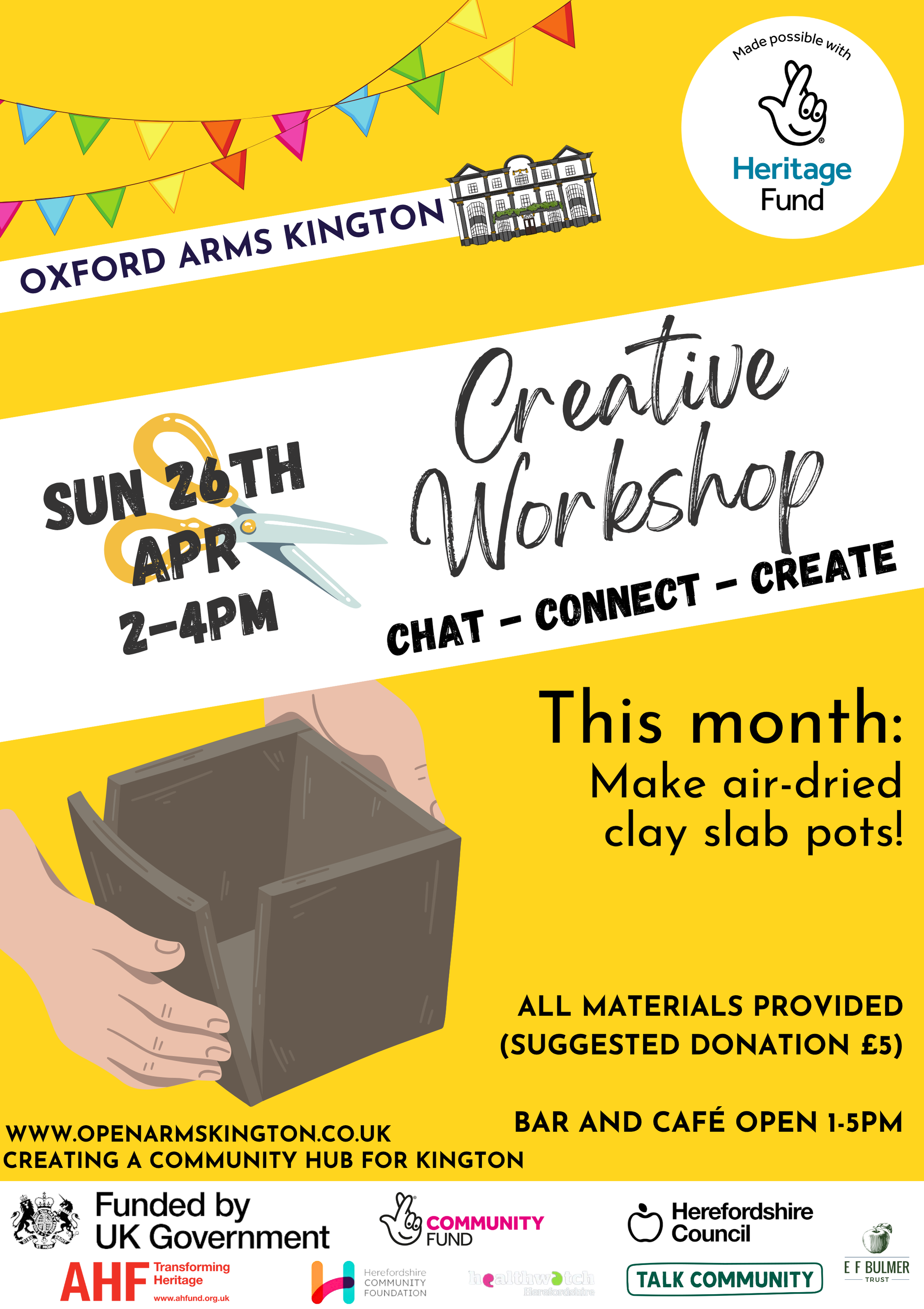 Creative Workshop: air-dry clay slab pot making