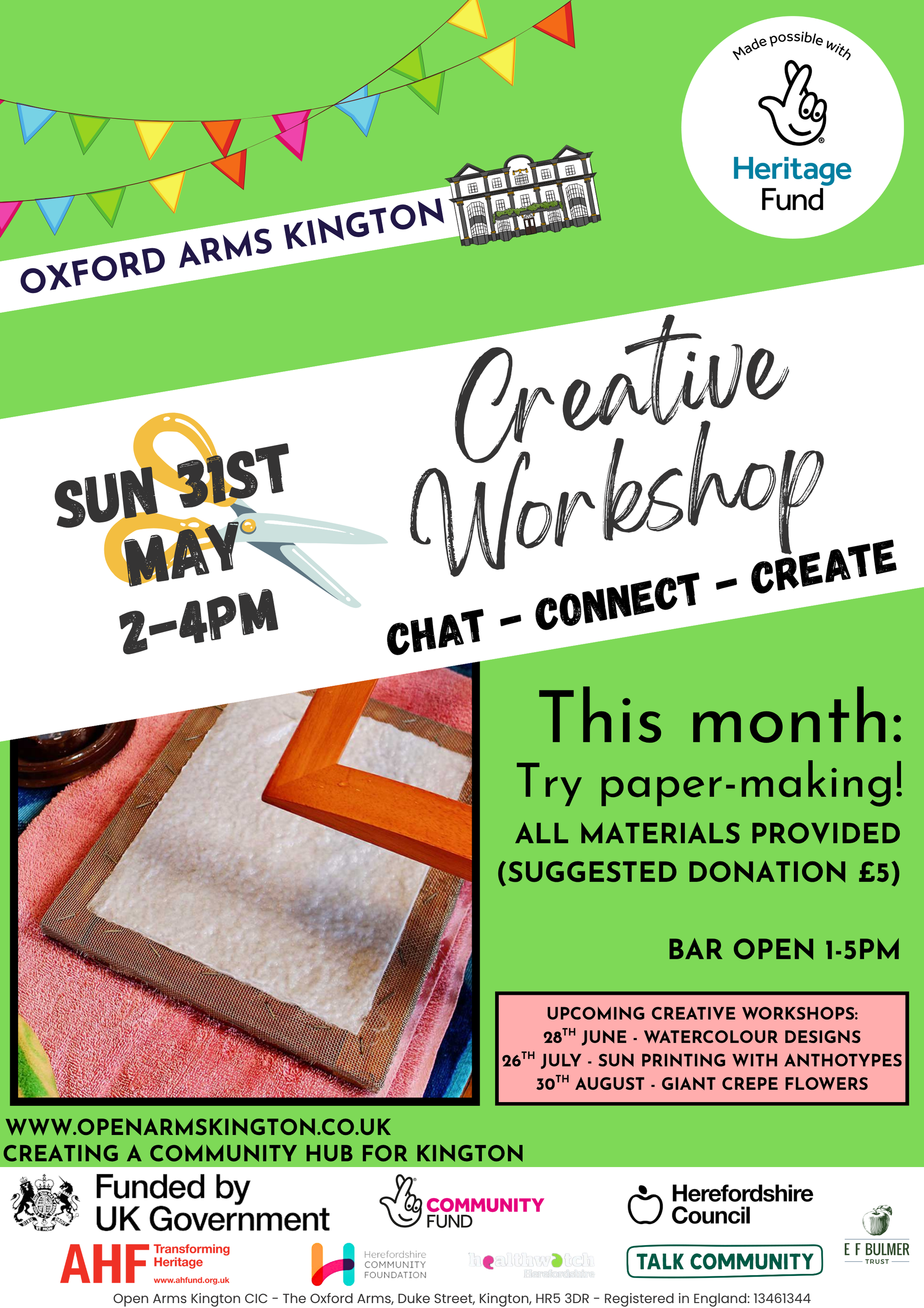 Creative Workshop at The Oxford Arms