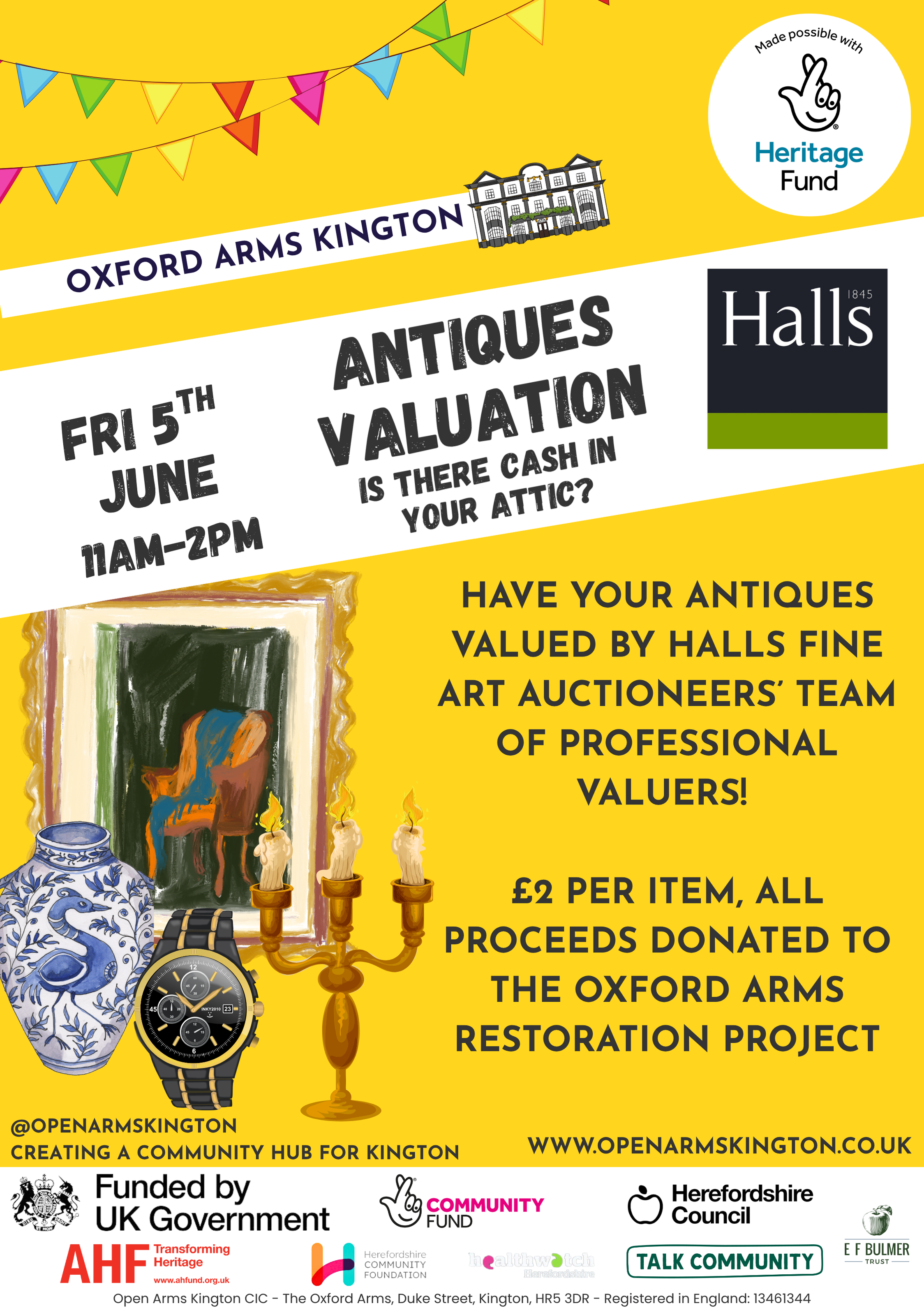 Antiques evaluation with Halls Auctioneers