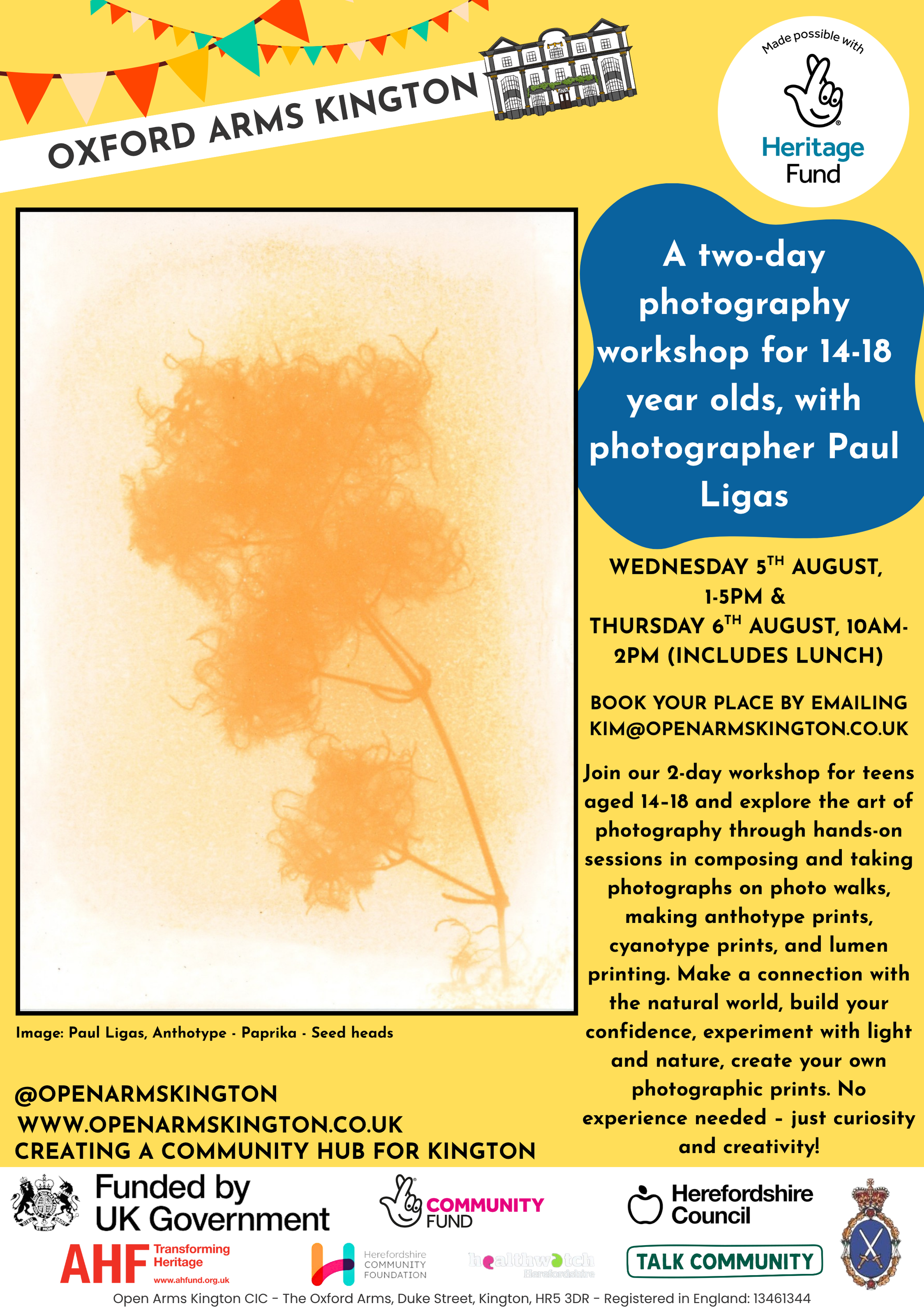 Two-day photography workshop for young people