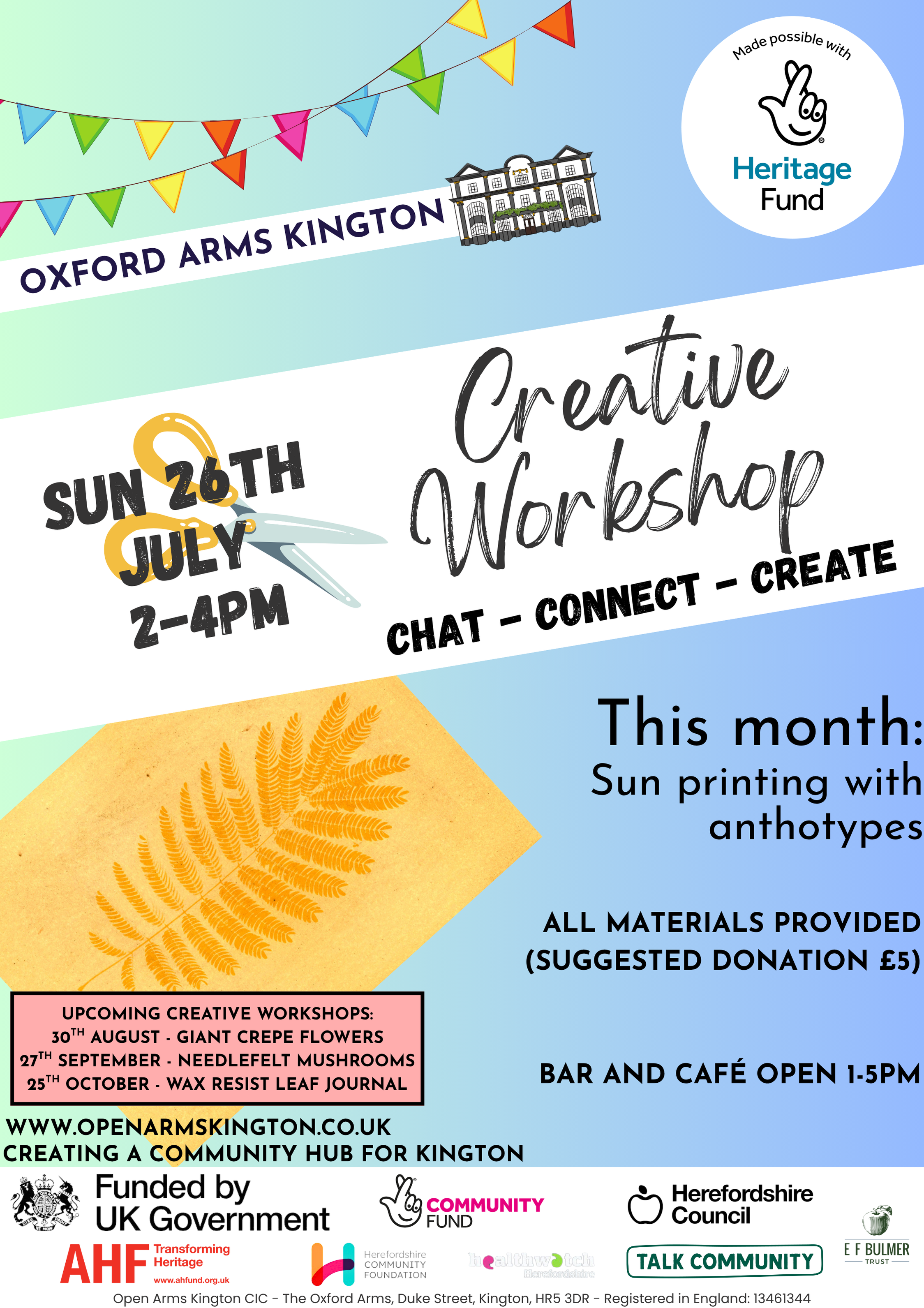 Creative Workshop: Sun printing with anthotypes