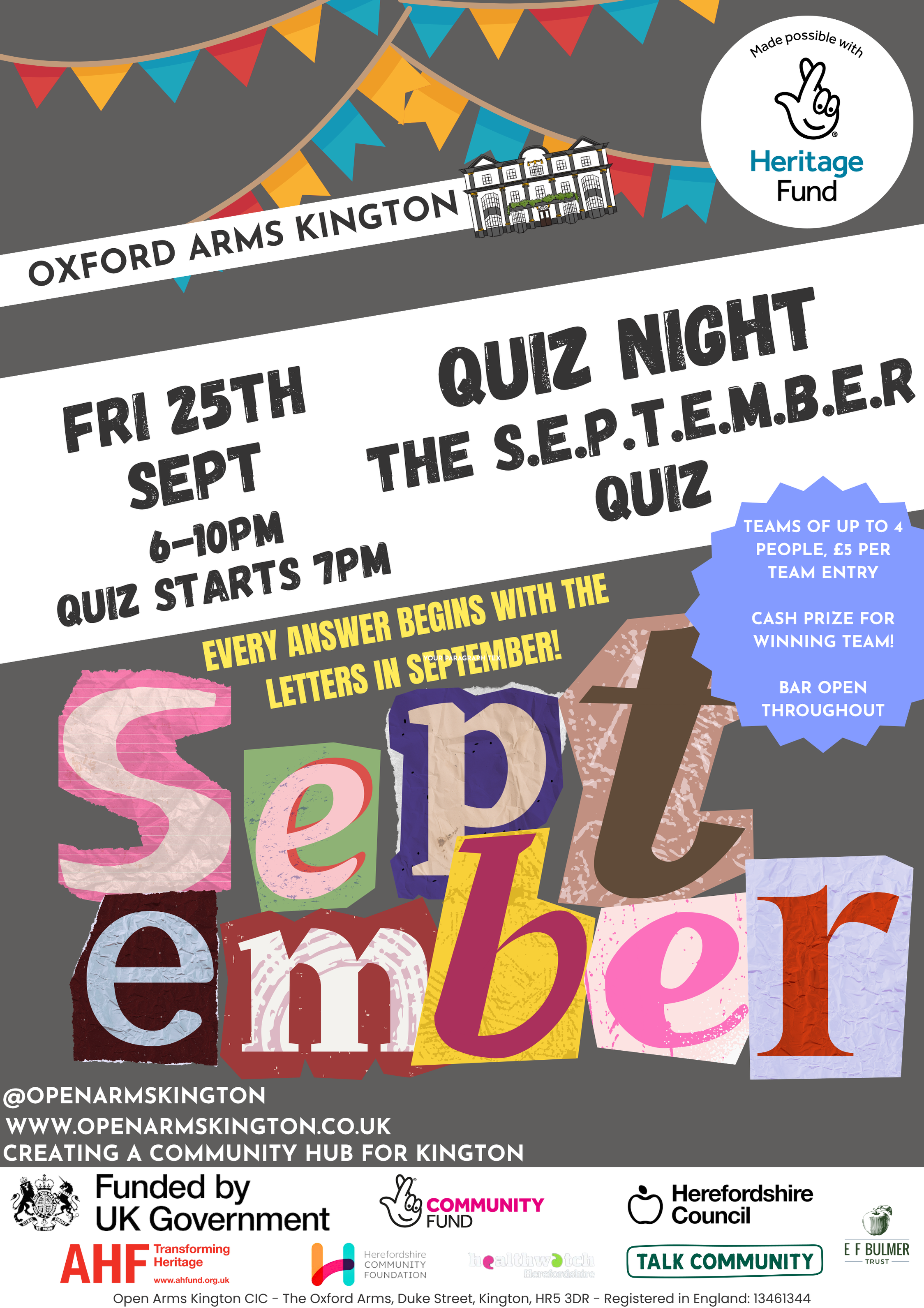 September Quiz Night