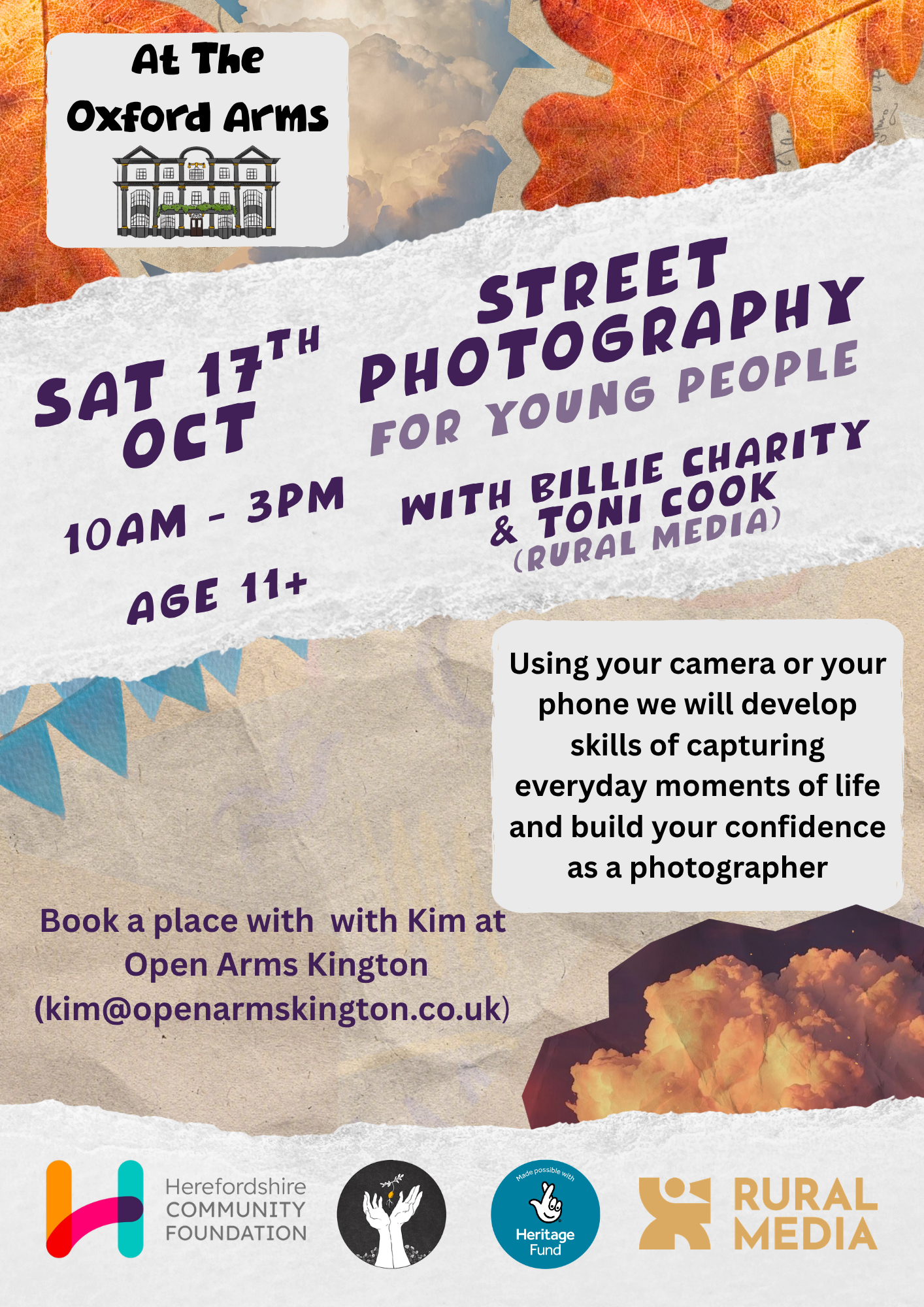 Street photography workshop for young people, in association with Rural Media