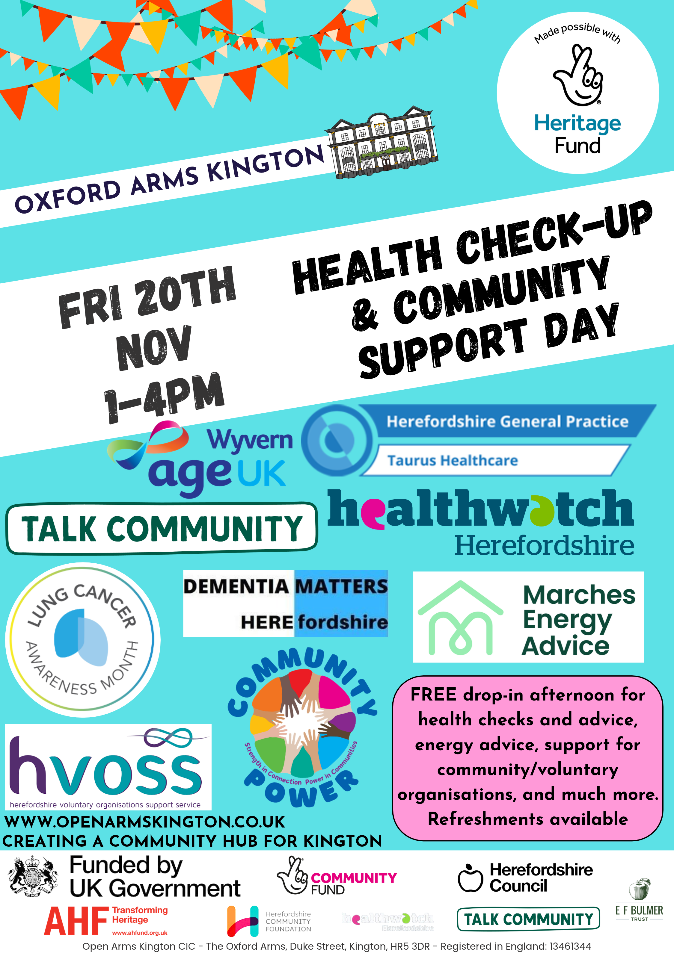 Health check-up and community support afternoon