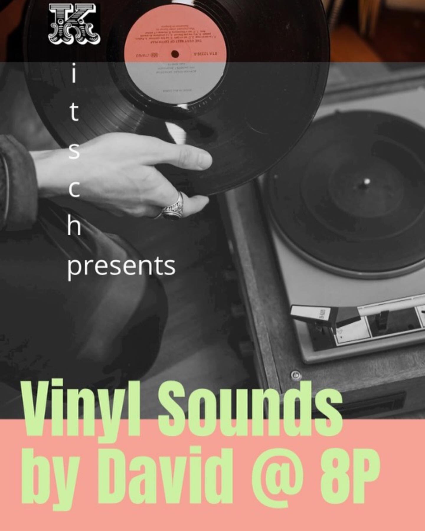 Tonight vinyl music starts at 8