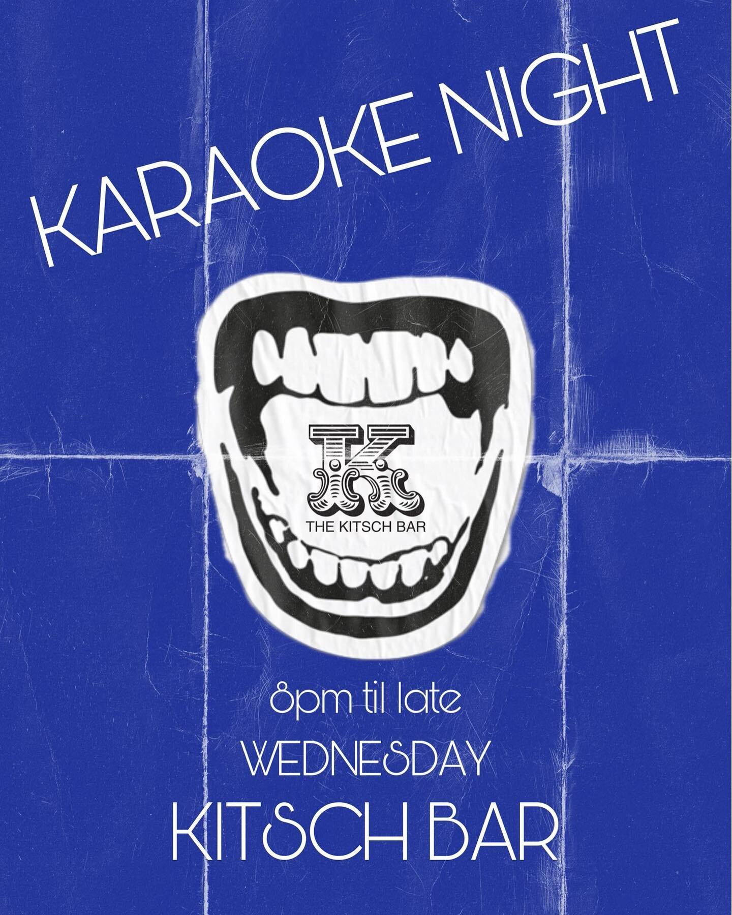 Wednesdays are one of the best nights at kitsch.  If you&rsquo;re not a singer you for sure can be a people watcher.  Happy hour starts 5-8pm come early and get your liquid courage going strong on the low $3 beer $4 wine $5 well let&rsquo;s gooo