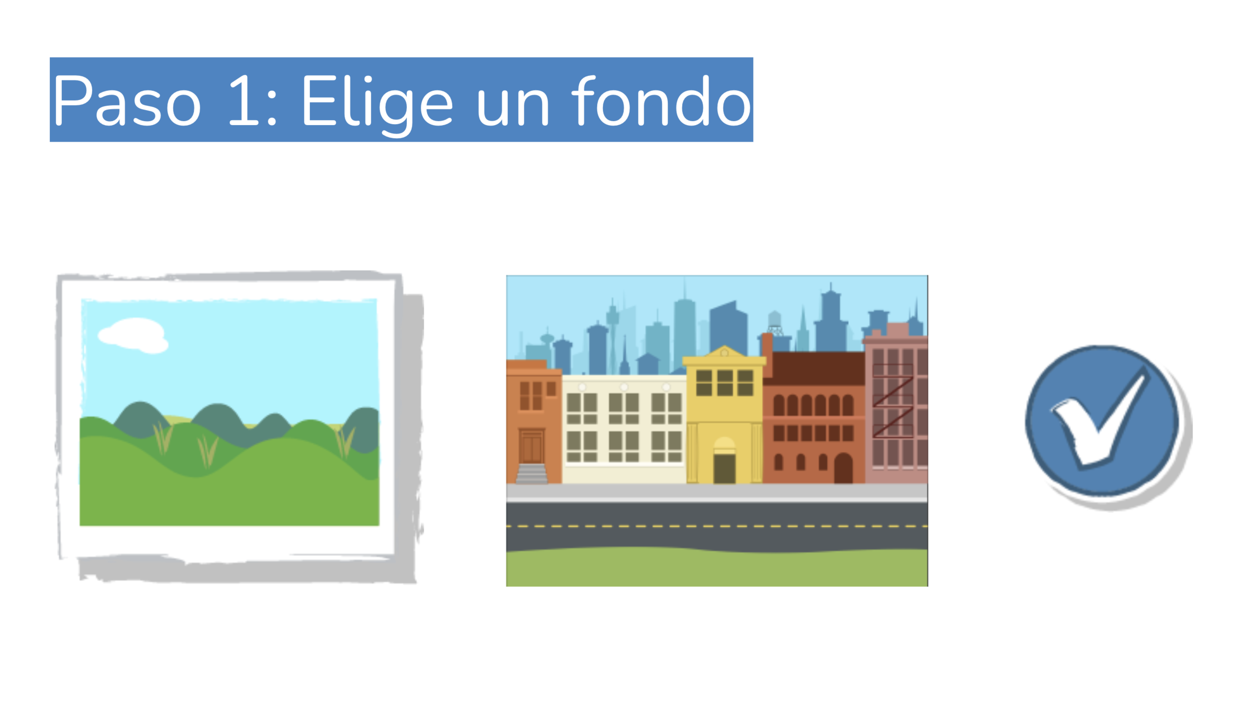 Paso 1: Elige un fondo 