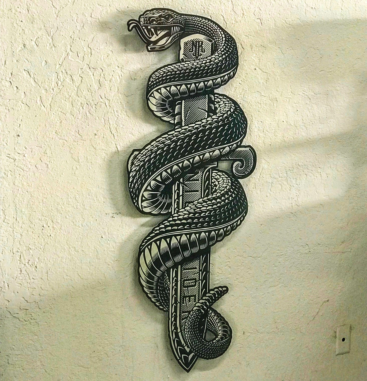 custom designed metal logo