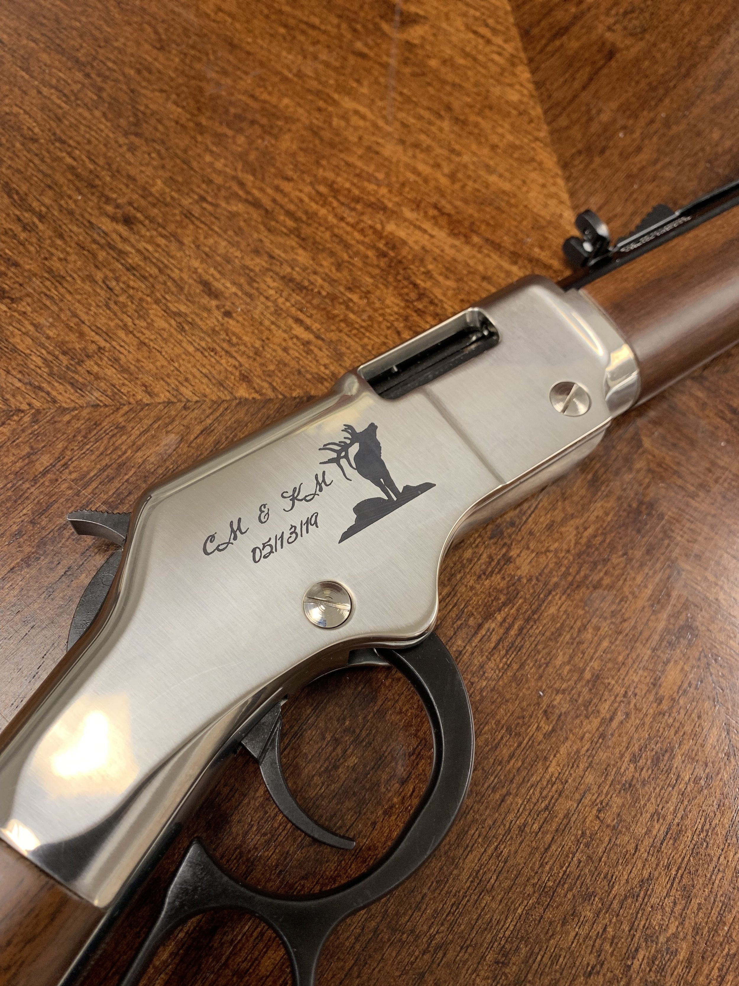 wanna be the only hunter with your name on your gun??
