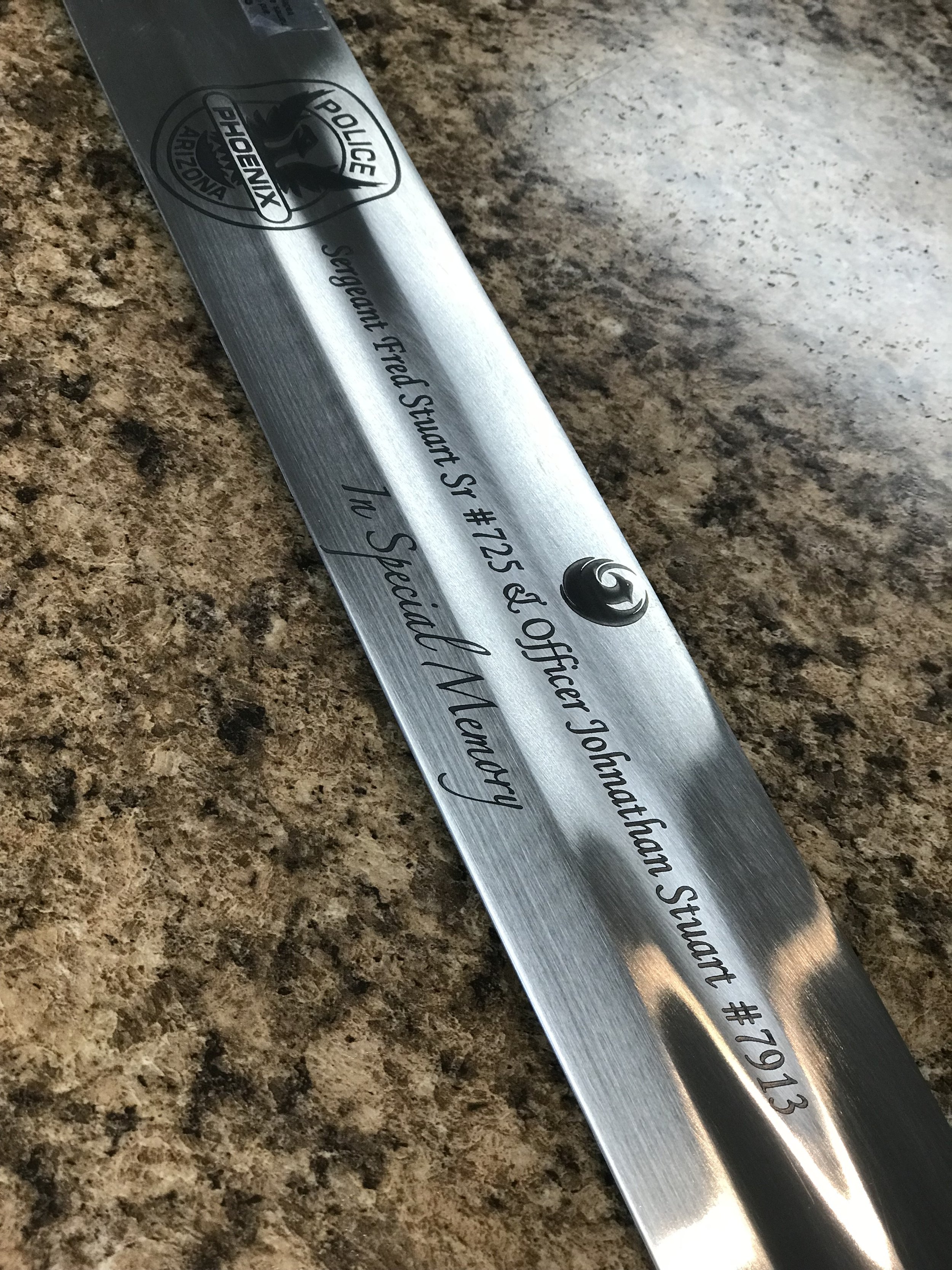swords of service engraved