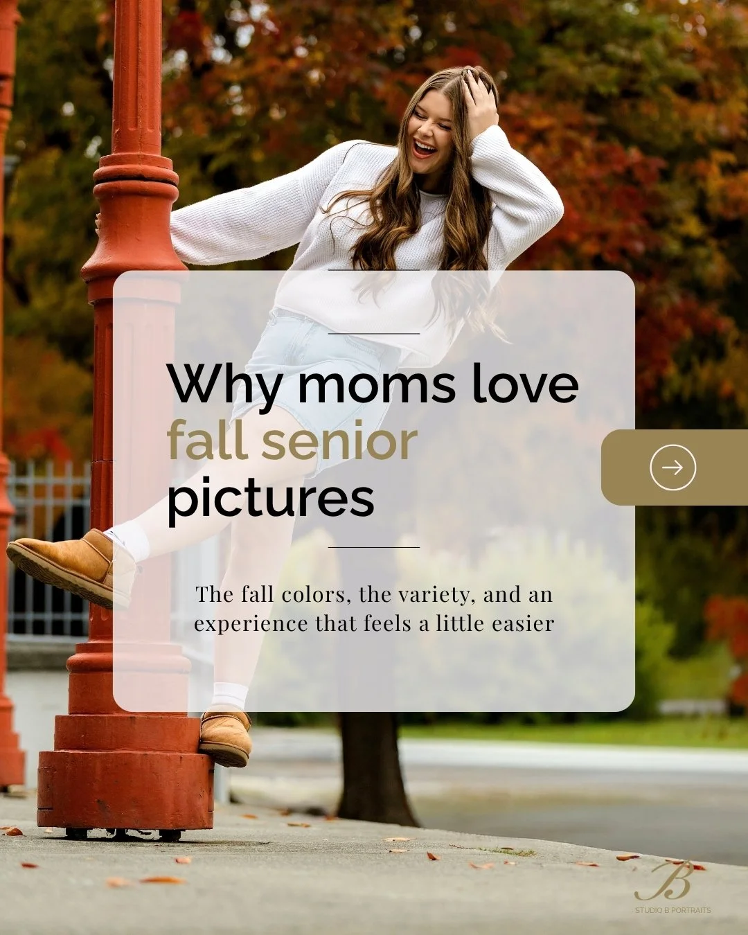 Fall senior pictures just hit different!

The light is beautiful, the colors are changing, and there&rsquo;s something about this season that makes it easy to slow down and enjoy the experience. 

From studio portraits to outdoor images, we create a 