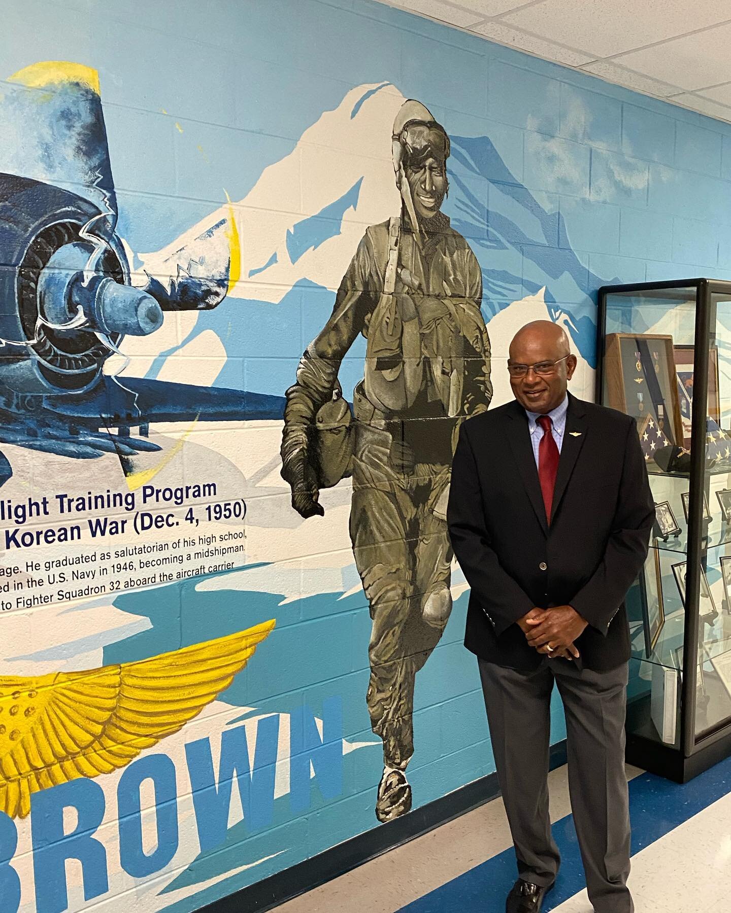 I was fortunate to be the guest speaker for the Ensign Jesse Brown Hangar dedication ceremony at Naval Air Station Meridian, MS. The first African-American Naval Aviator and Fighter Pilot. I had pleasure of meeting Ensign Brown's Daughter Mrs. Pamela