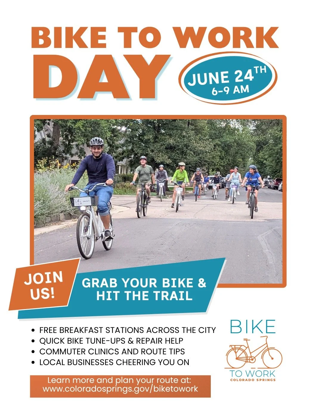 🚲 #biketowork with PBT on June 24th 🚲

Come see our staff at the @buffalolodgebicycleresort and enjoy a free breakfast provided by the amazing people at the resort.💙 

Shoutout to @cityofcos for organizing this event. We are proud to call this cit